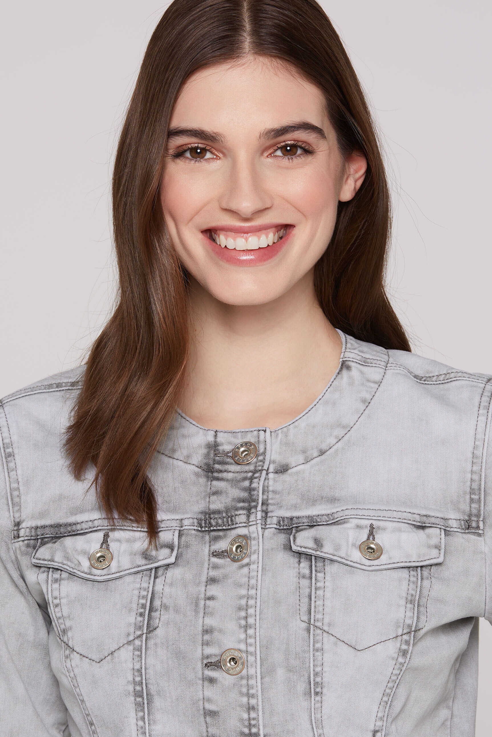 SOCCX Jeansjacke, ohne Kapuze, mit Brusttaschen