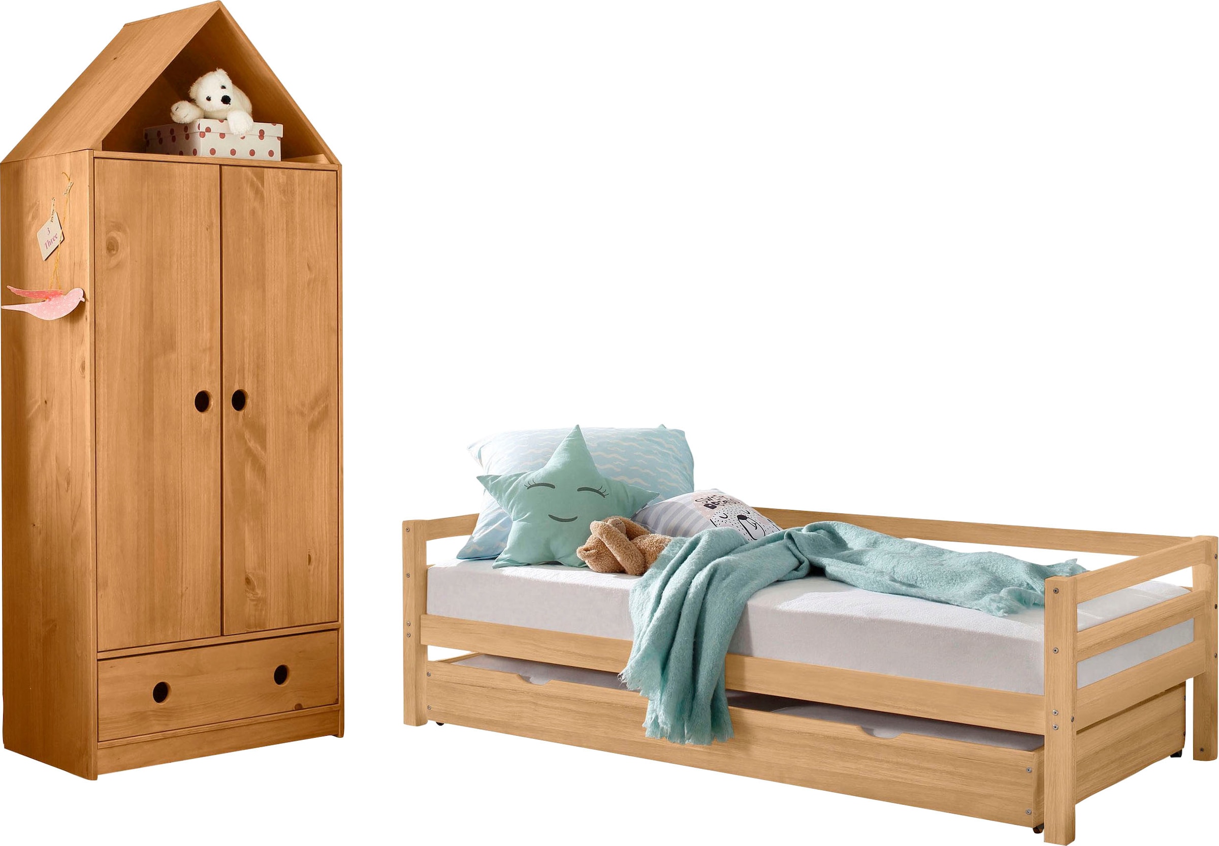 Lüttenhütt Jugendzimmer-Set "Alpi" Spar-Set, 2 Stk. tlg. Daybed mit 2. Lieg günstig online kaufen