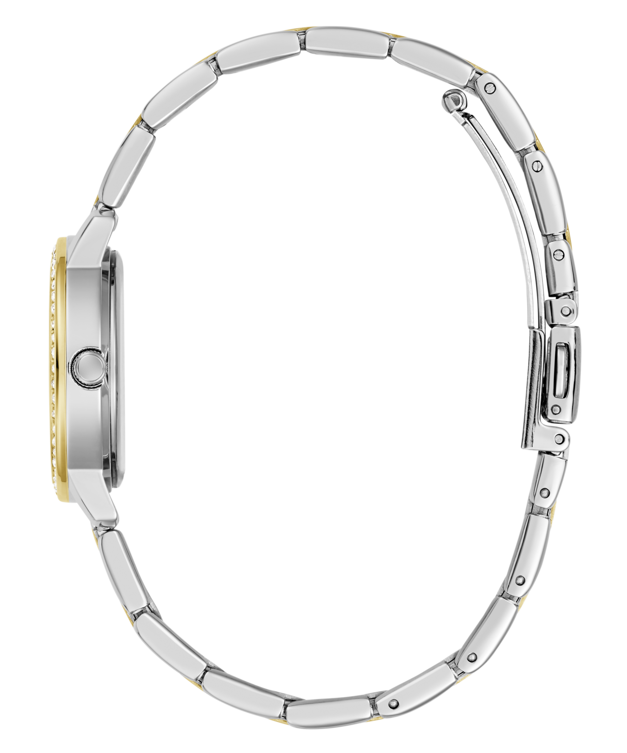 Guess Quarzuhr »MELODY« Armbanduhr, Damenuhr, Edelstahlarmband, analog