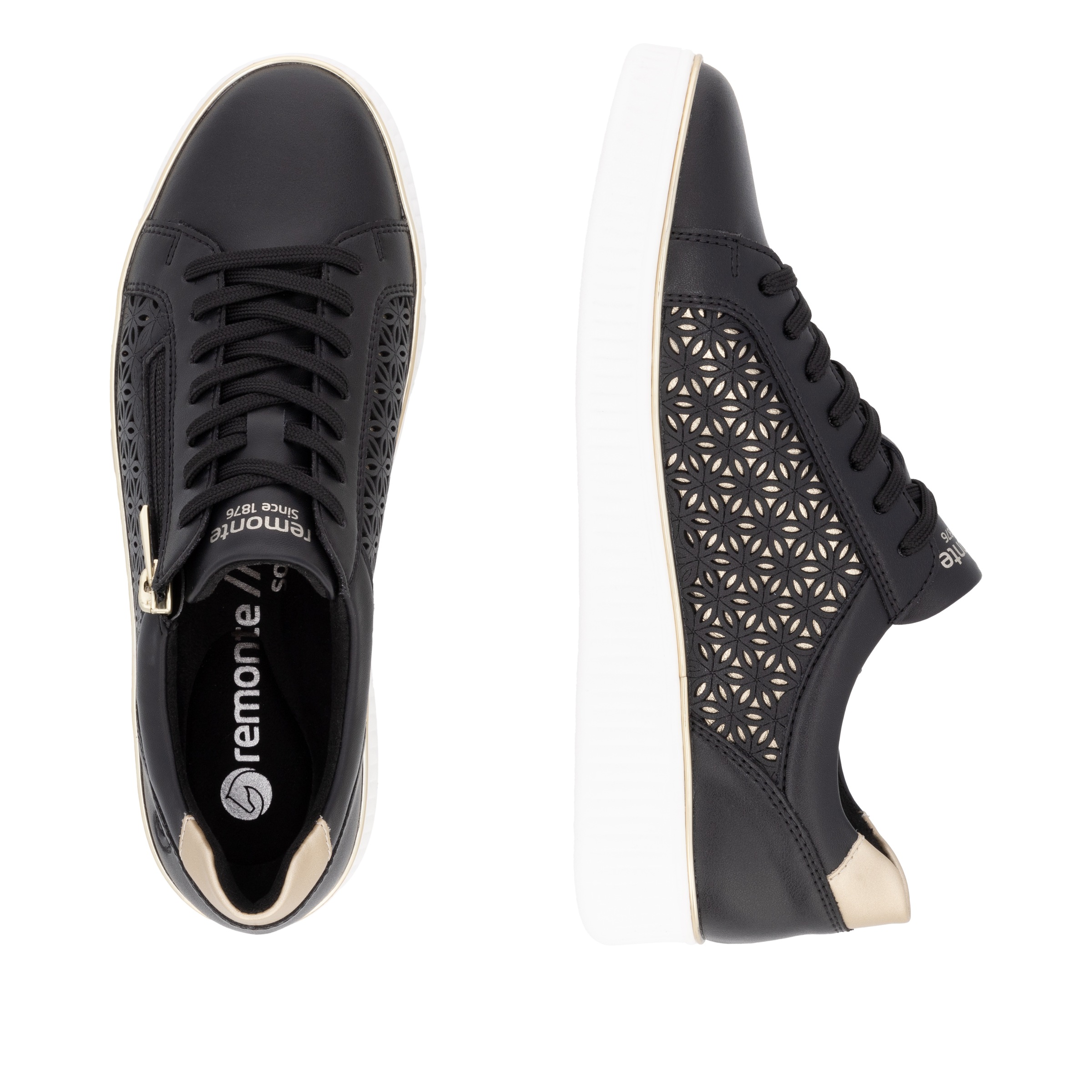 Remonte Plateausneaker, Freizeitschuh, Schnürer, Halbschuh mit Perforation