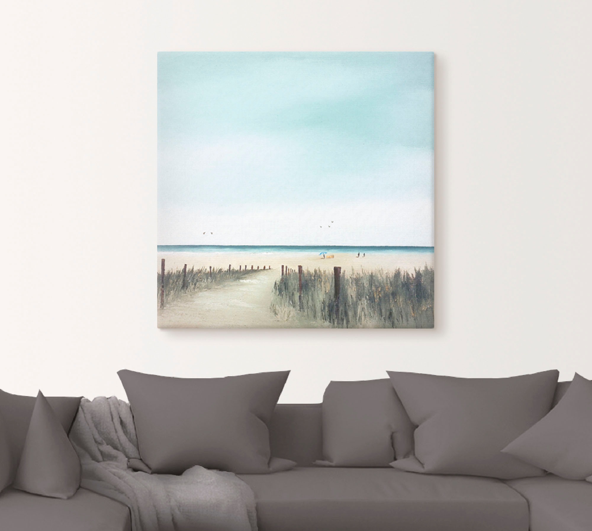Artland Wandbild »Sonniger Morgen II«, Strand, (1 St.), als Leinwandbild, Poster in verschied. Größen