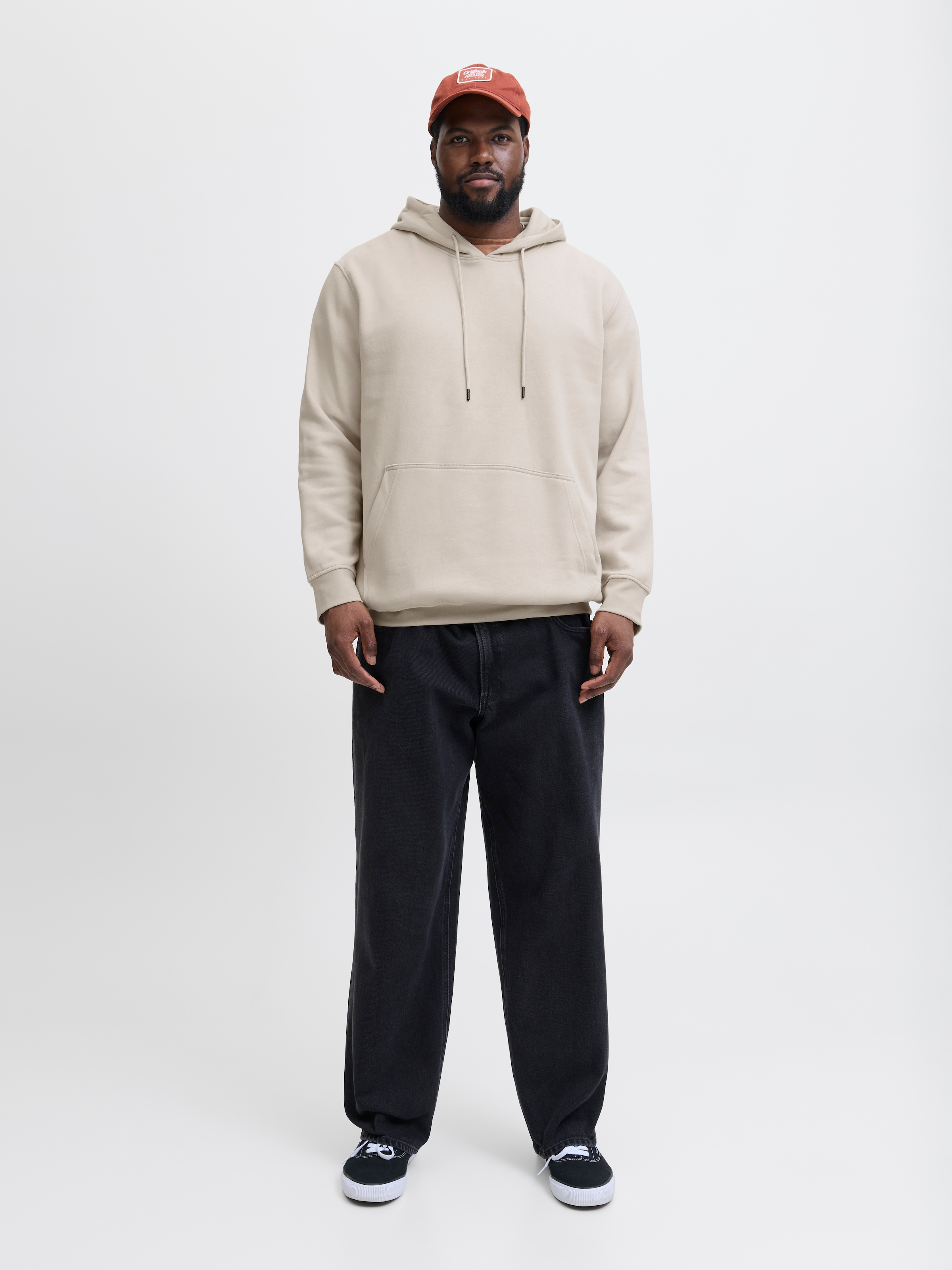 Jack & Jones PlusSize Kapuzensweatshirt »JJESOHO SWEAT HOOD NOOS PLS«, mit Logobranding