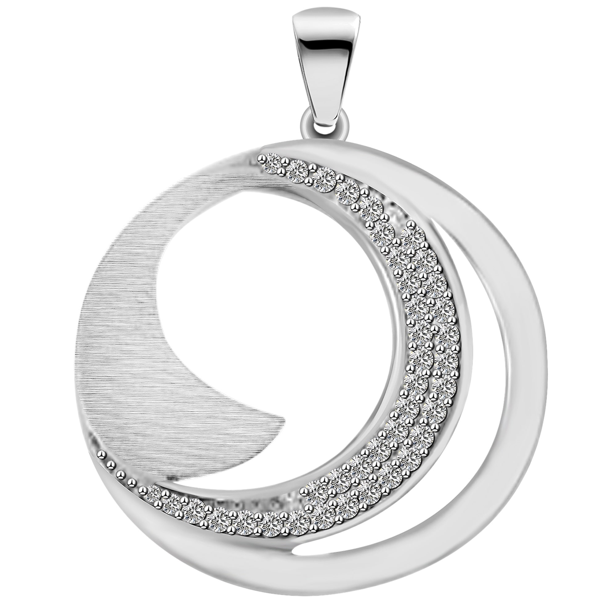 Adelia´s Kettenanhänger »Anhänger Kreis aus 925 Silber mit Zirkonia«  bestellen | BAUR