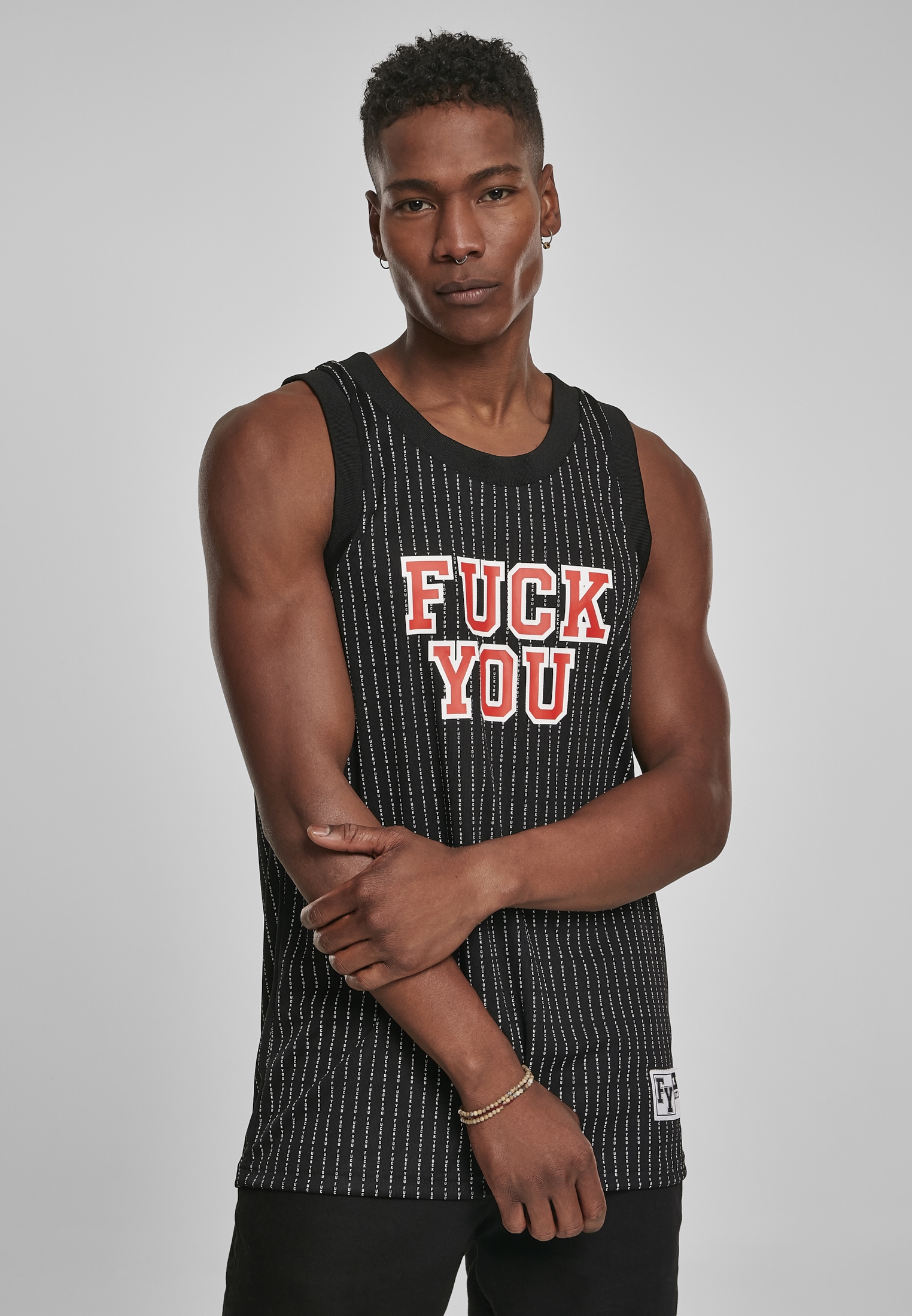 MisterTee Tanktop "MisterTee Herren Fuckyou Basketball Top" 1 Stk. tlg. günstig online kaufen