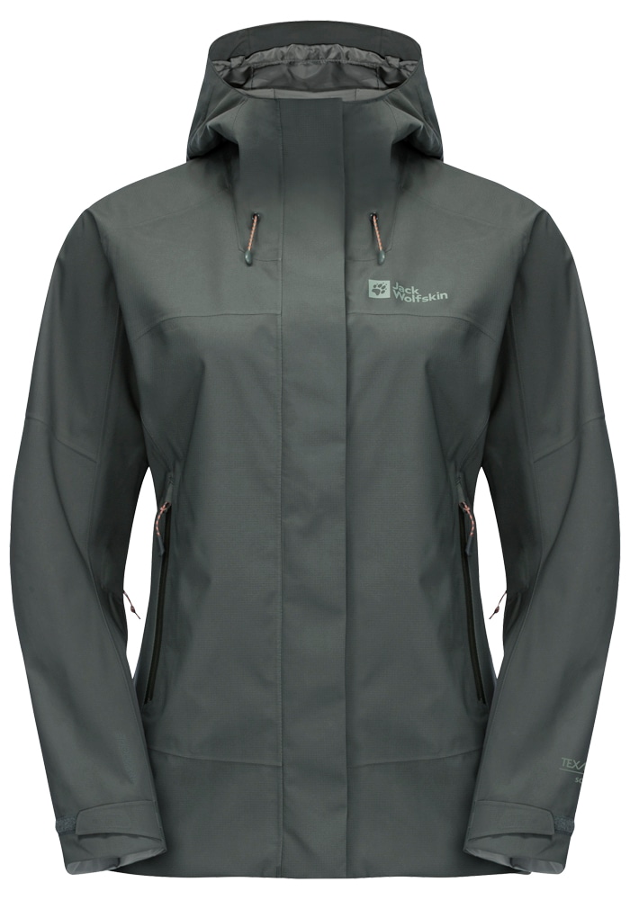 Jack Wolfskin Outdoorjacke »KAMMWEG 2L JKT W«, mit Kapuze