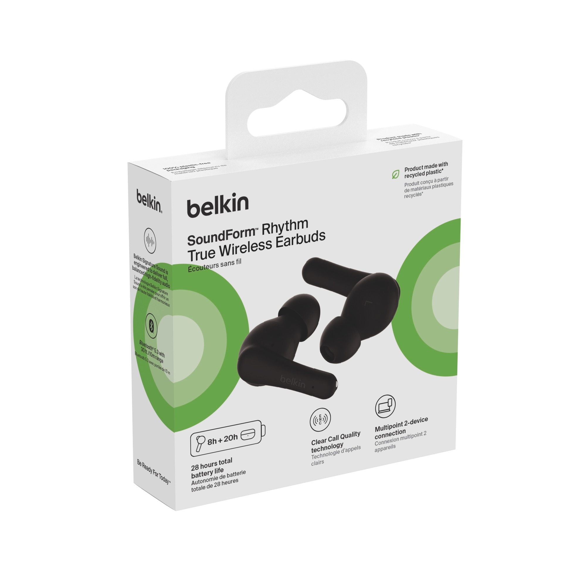 Belkin wireless In-Ear-Kopfhörer »SoundForm Rhythm True Wireless Earbuds« Freisprechfunktion | True Wireless