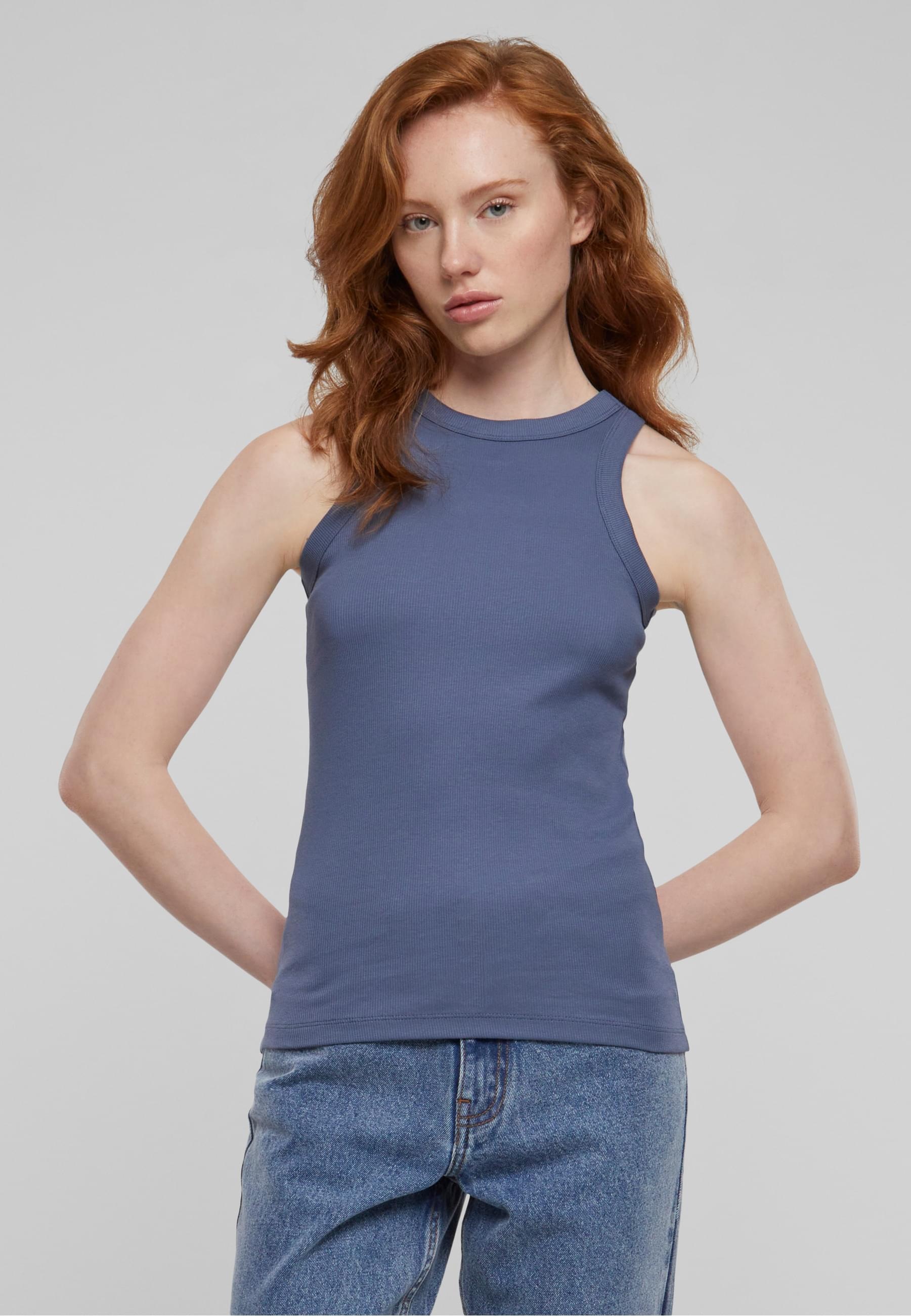 URBAN CLASSICS Muskelshirt »Urban Classics Damen Ladies Racer Back Rib Top«, (1 tlg.)