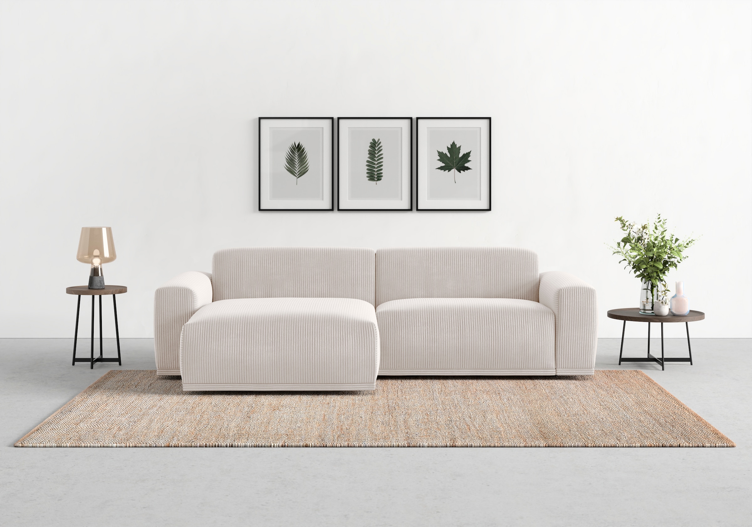 TRENDMANUFAKTUR Ecksofa "Braga, mit hochwertigem Kaltschaum, L-Form, in Cor günstig online kaufen