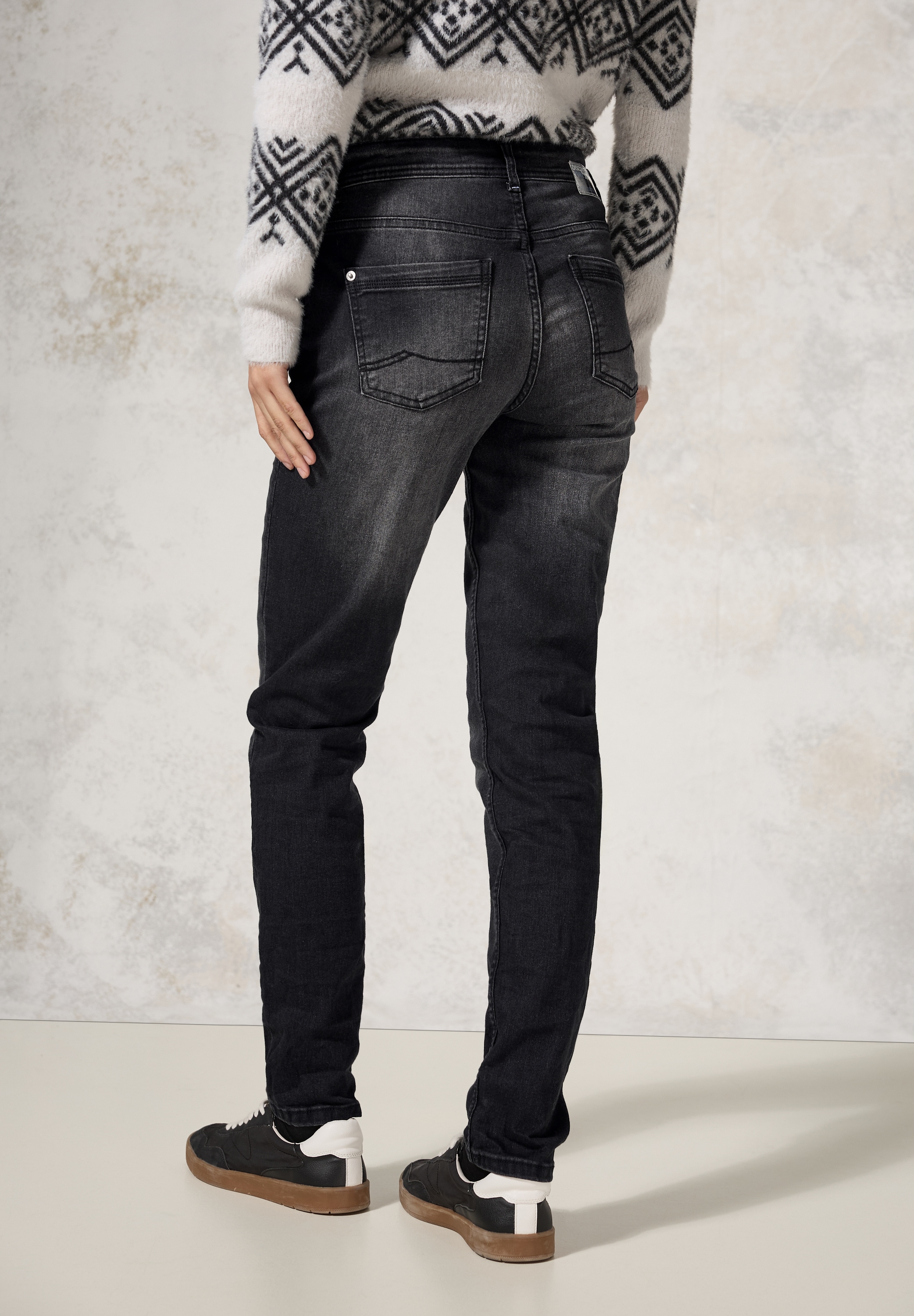 Slim-fit-Jeans, High Waist