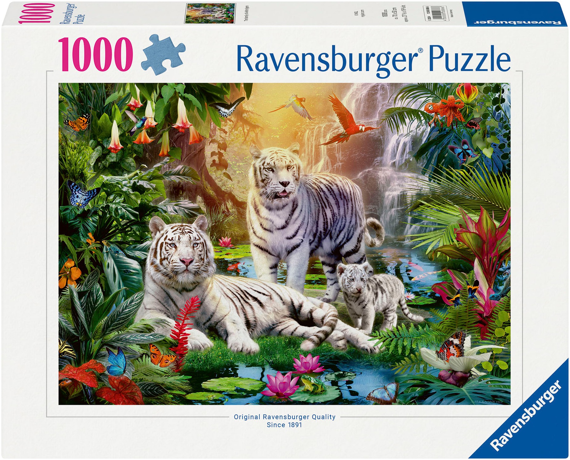 Puzzle »Familie der Weißen Tiger«, Made in Germany; FSC® - schützt Wald - weltweit