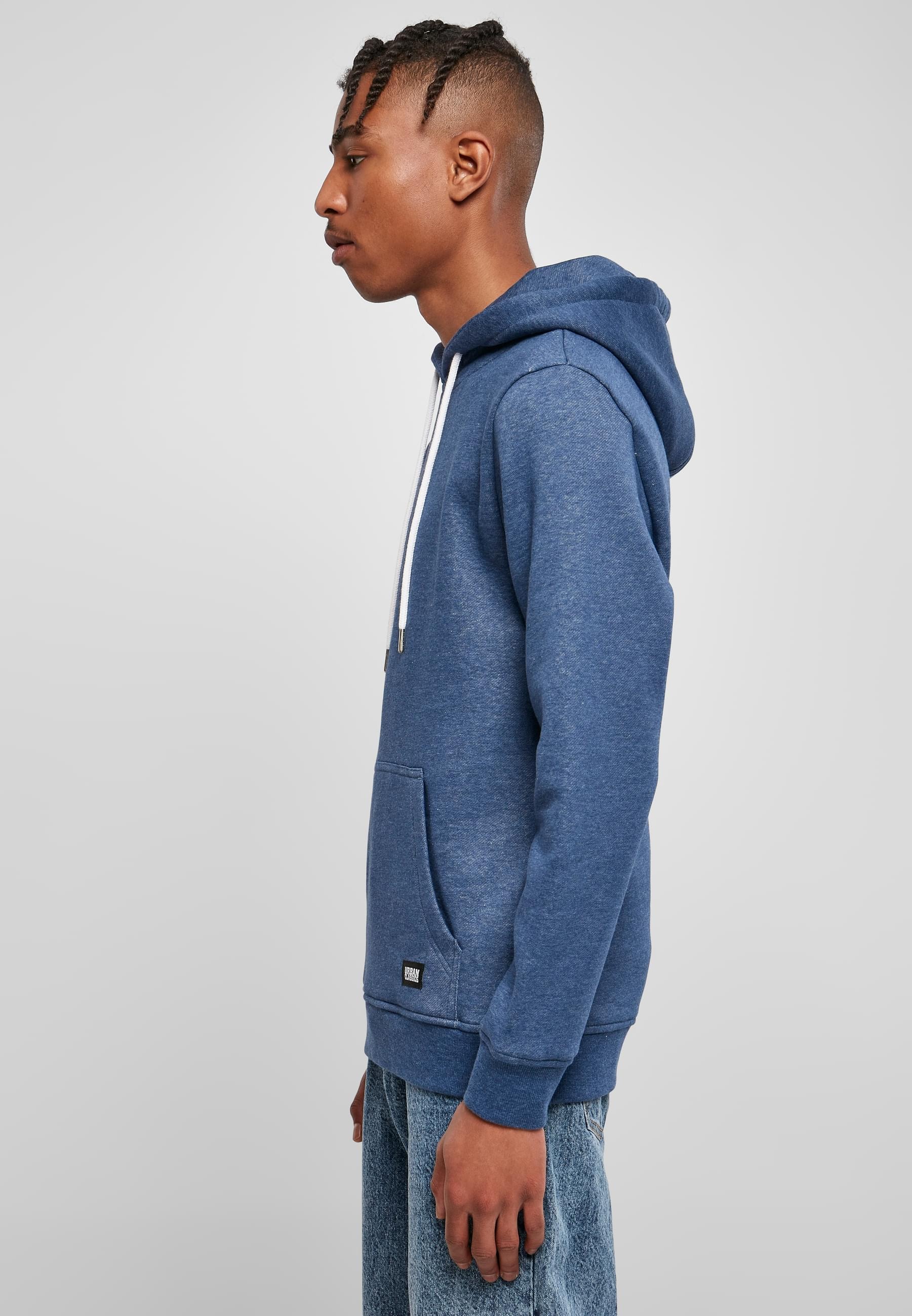 URBAN CLASSICS Sweatshirt »Urban Classics Herren Basic Melange Hoody«, (1 tlg.)