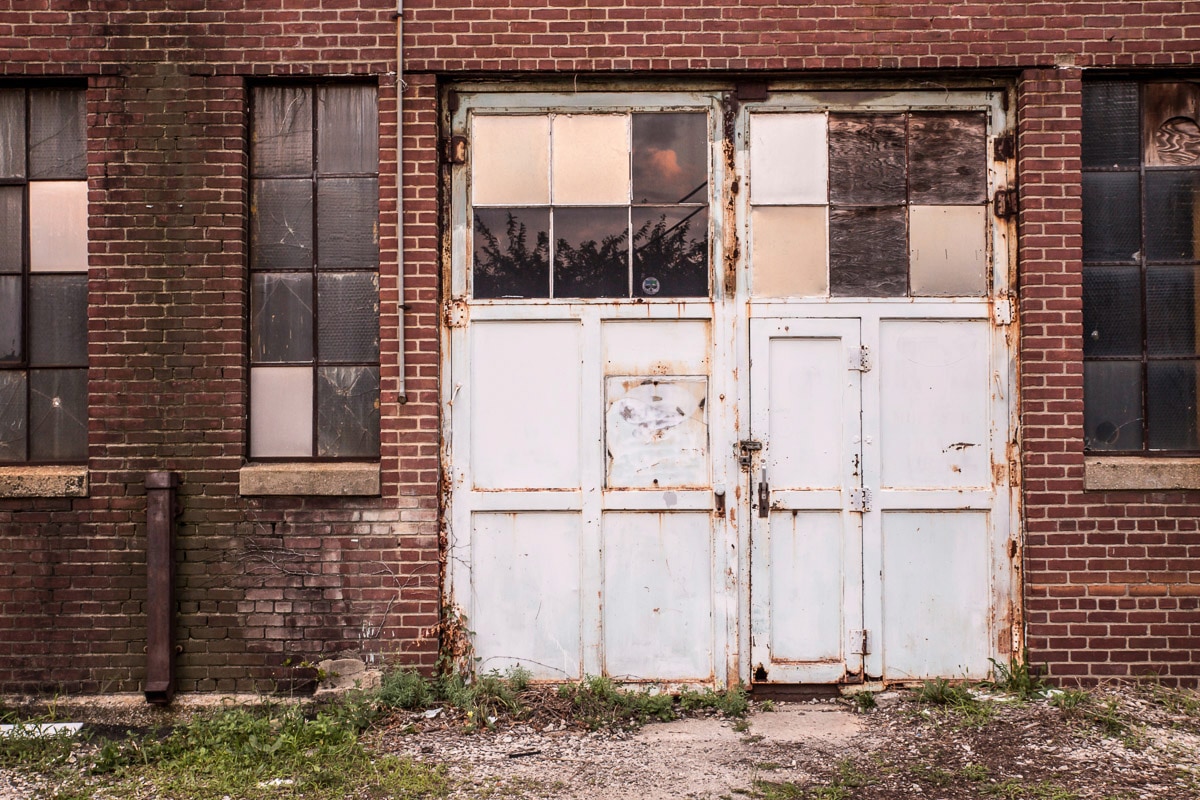 Papermoon "VINTAGE GARAGE-ZIEGELWAND STEINWAND STRUKTUR NEW YORK"