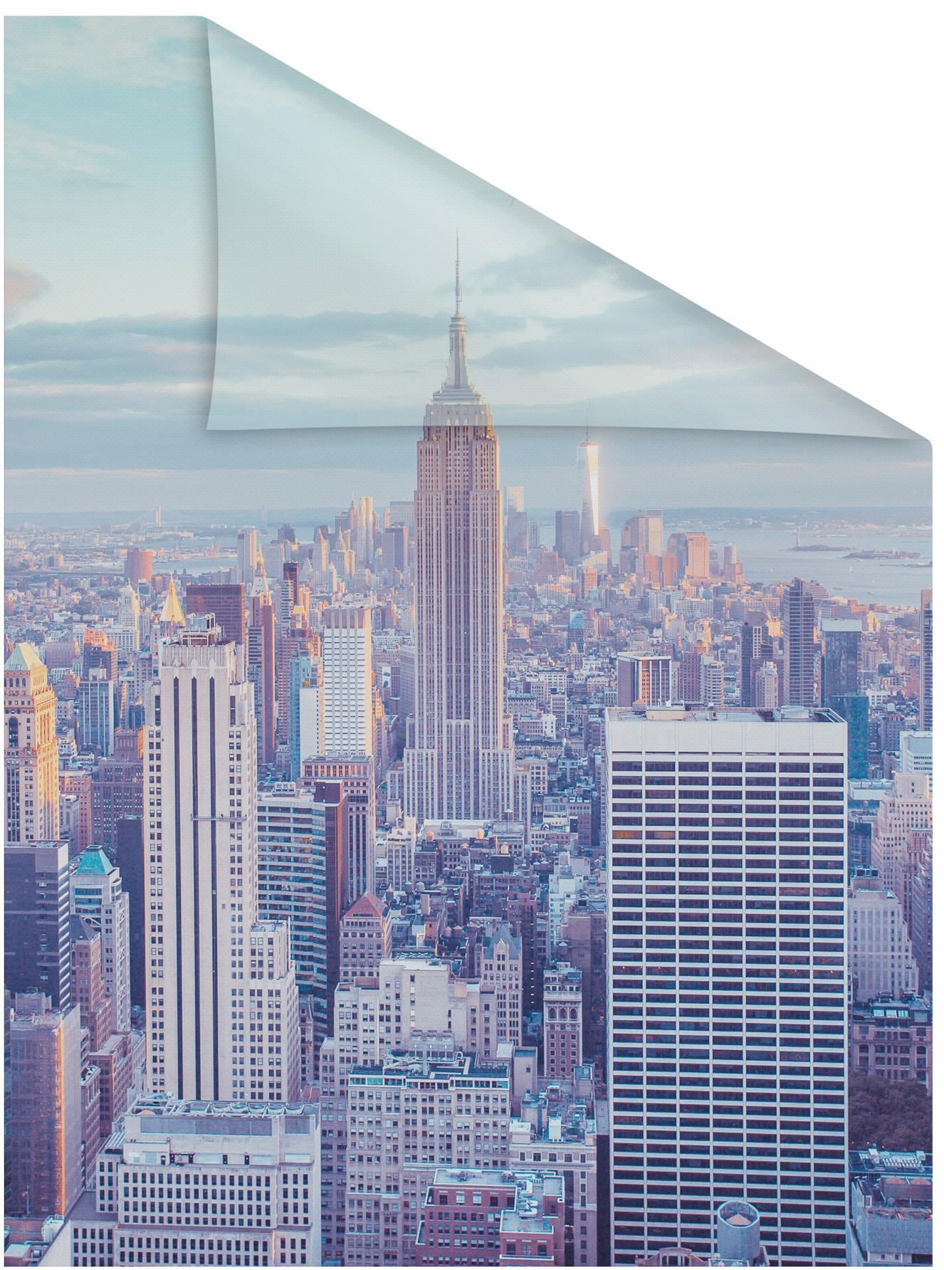 LICHTBLICK ORIGINAL Fensterfolie "New York" 1 Stk. blickdicht strukturiert günstig online kaufen