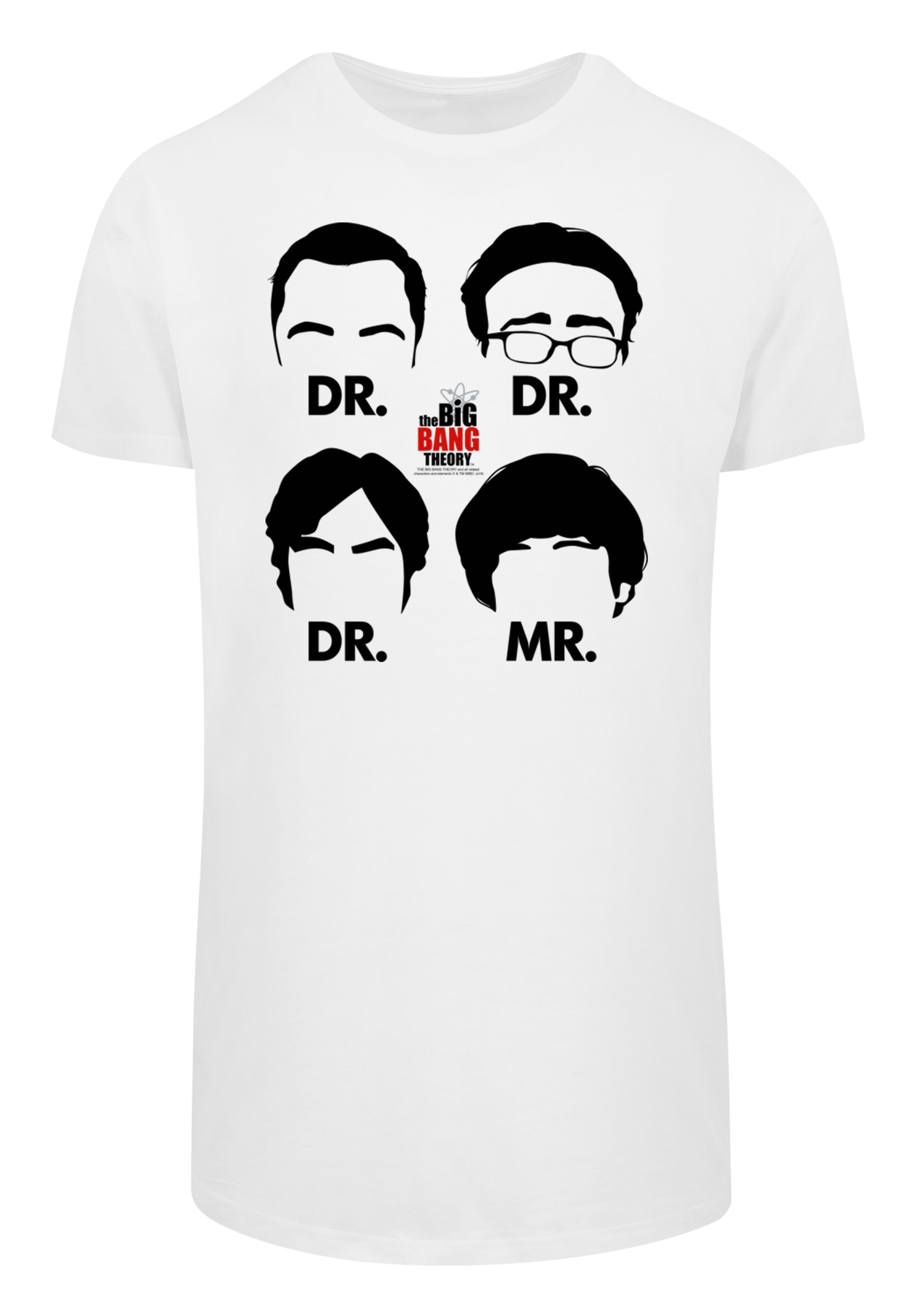 F4NT4STIC T-Shirt »Big Bang Theory TV Serie Doctors And Mr«, Herren,Premium Merch,Lang,Longshirt,Bedruckt