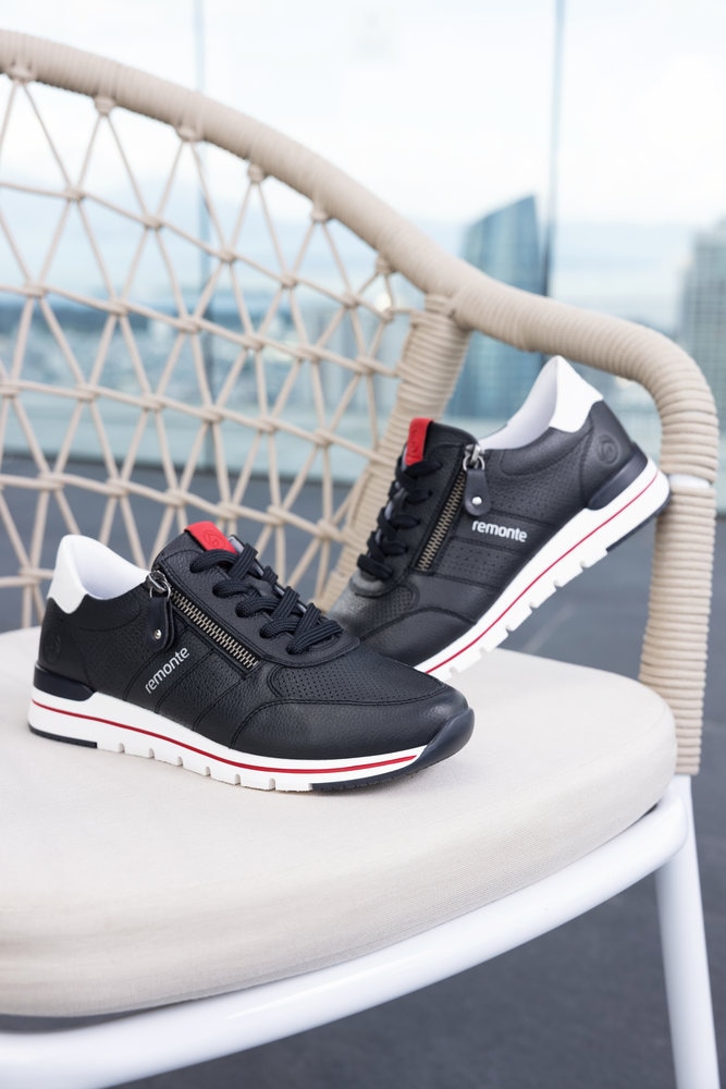 Remonte Keilsneaker  mit gepolstertem Fußbett, Freizeitschuh, Halbschuh, Schnürschuh