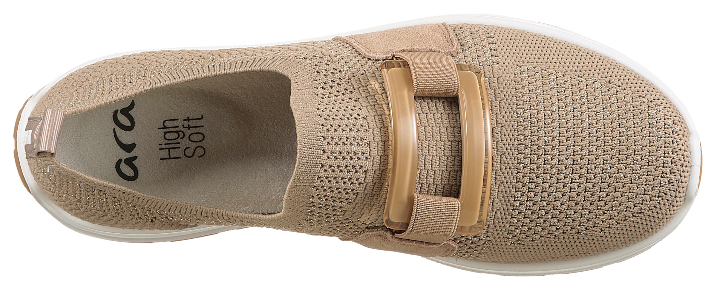 Ara Slip-On Sneaker »NEW YORK«, Freizeitschuh, Keilsneaker, Komfortschuh in Weite H (= sehr weit