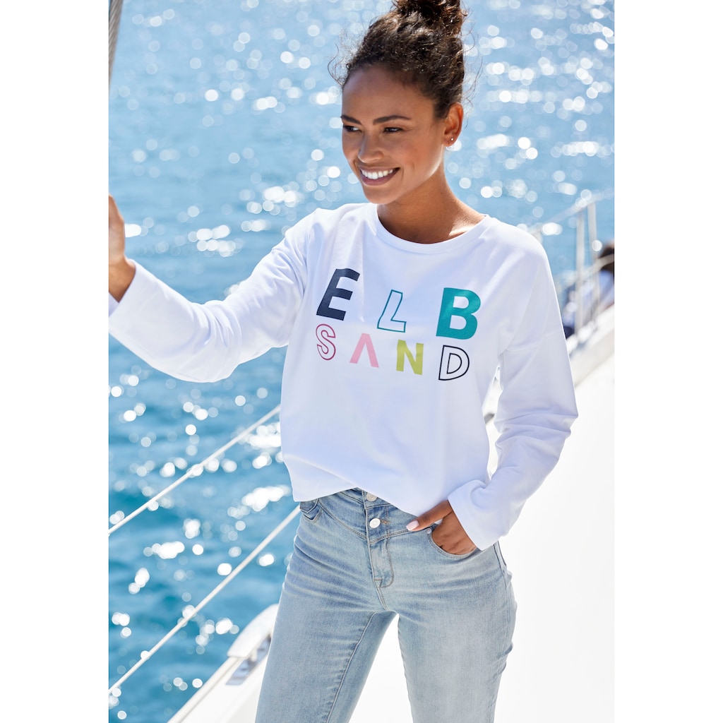 Elbsand Sweatshirt »Aliisa« mit Logodruck vorne