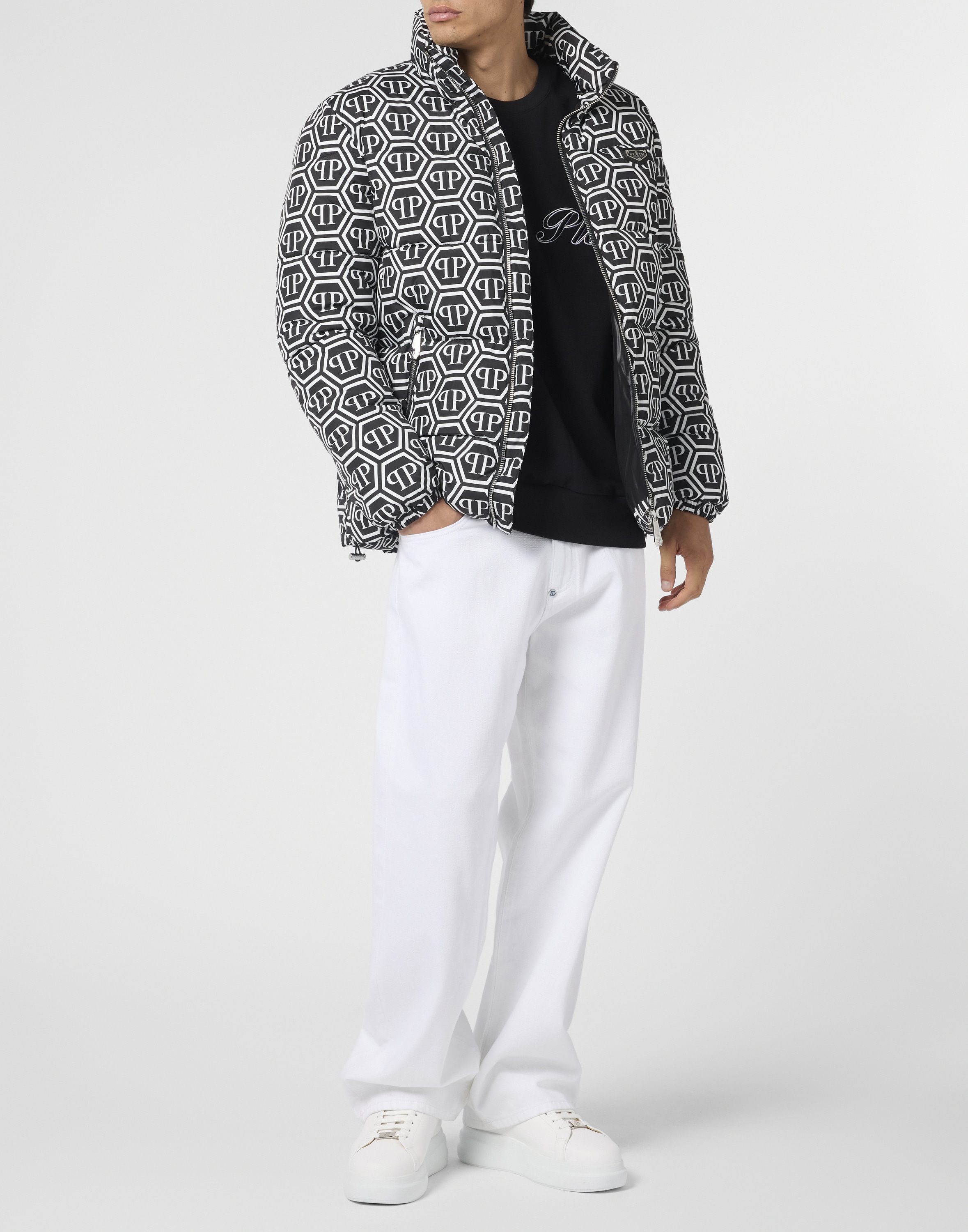 PHILIPP PLEIN Blouson »Nylon Puffer Jacket Monogram«