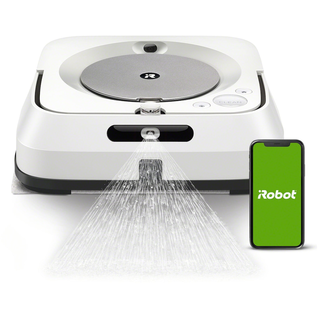 iRobot Wischroboter »Braava jet m6 (m6138)«, App-/Sprachsteuerung, Nasswischen und Trockenfegen, Kartierung