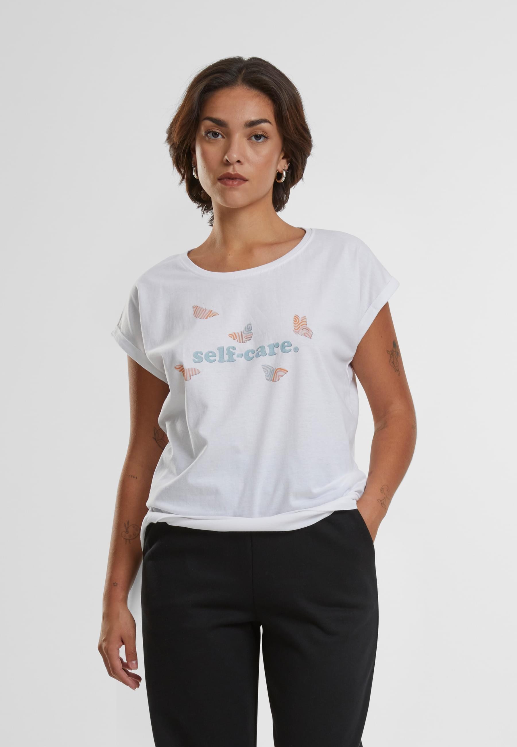MisterTee T-Shirt »MisterTee Damen Ladies Self-Care Tee«, (1 tlg.)