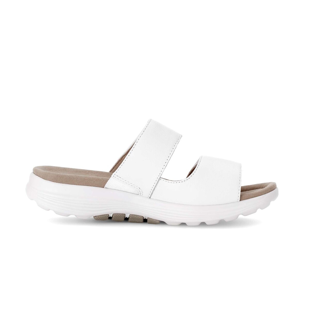 Pantolette GABOR "Pantolette", Damen, Gr. 37,5, weiß, Schuhe Pantolette 5
