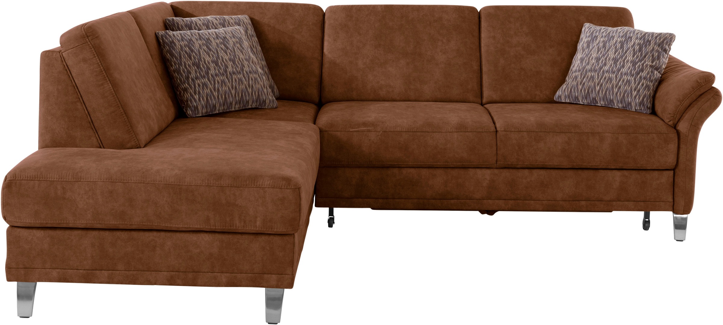 sit&more Ecksofa »Clio L-Form«, wahlweise mit Bettfunktion und Bettkasten, inklusive Federkern