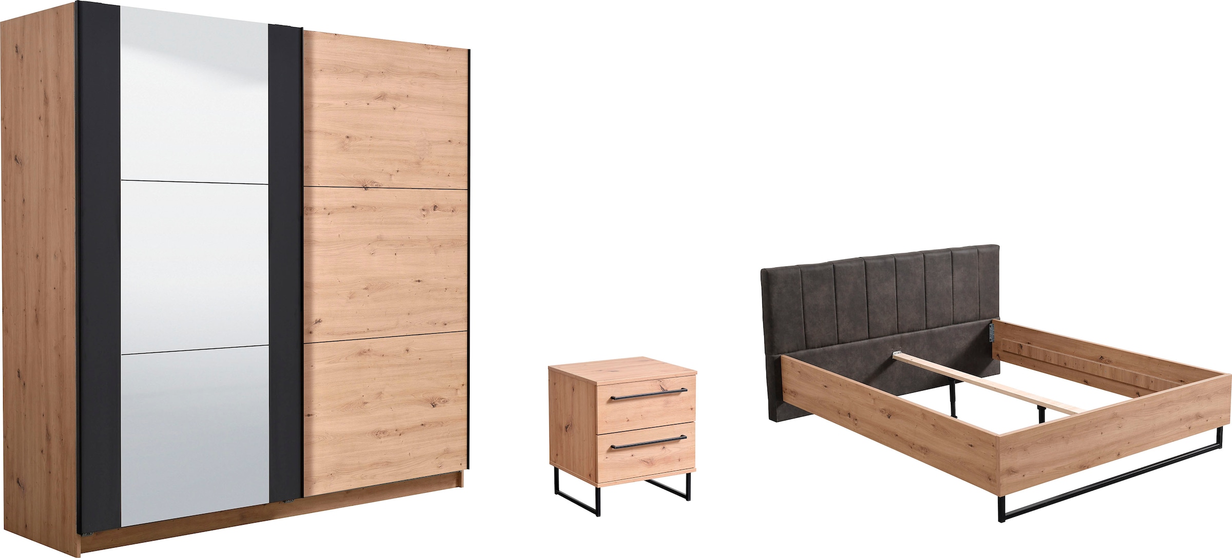 INOSIGN Schlafzimmer-Set »Sardinia«, (Set, 4 tlg.), aus FSC-zertifiziertem Holzwerkstoff, Made in Europe