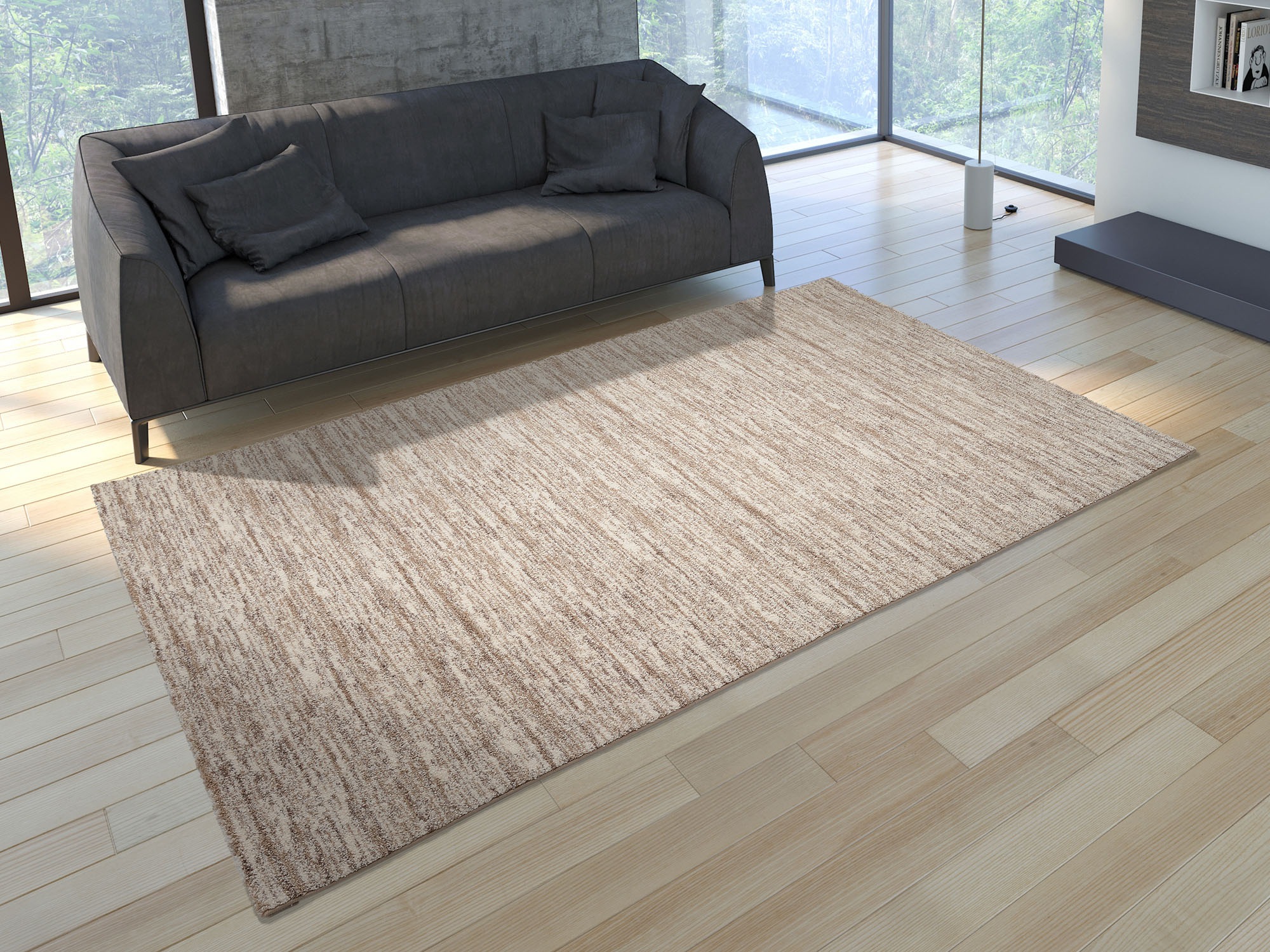 OCI DIE TEPPICHMARKE Teppich "Sofi Lori" rechteckig 12 mm Höhe Frisé Teppich, Kurzflor, Wohnzimmer