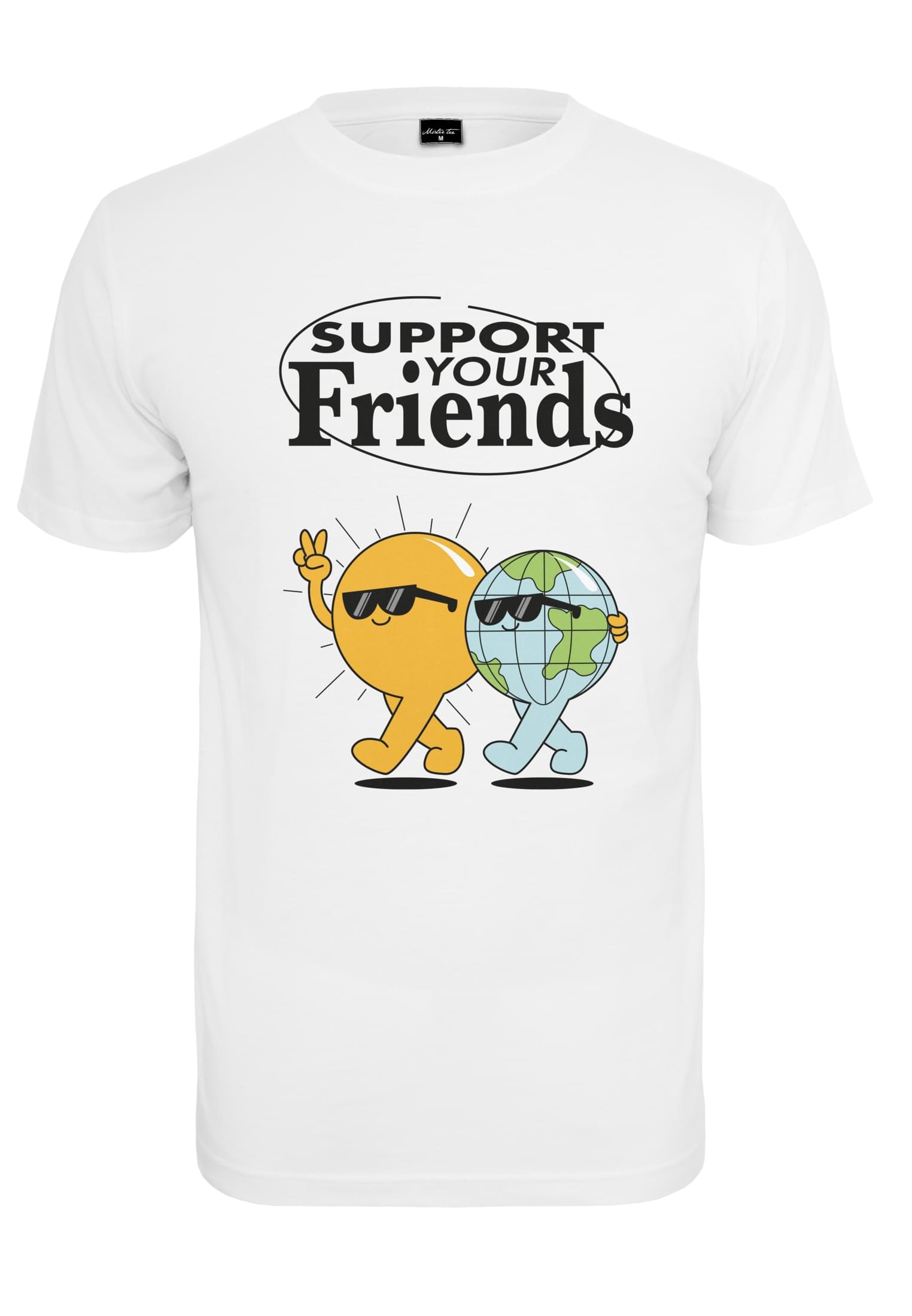 MisterTee Kurzarmshirt "Herren Support your Friends Tee", (1 tlg.) günstig online kaufen