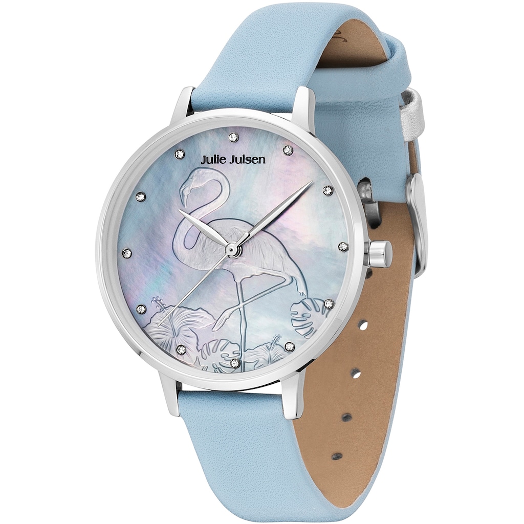 Julie Julsen Quarzuhr »Flamingo Blue, JJW1006SL-01«