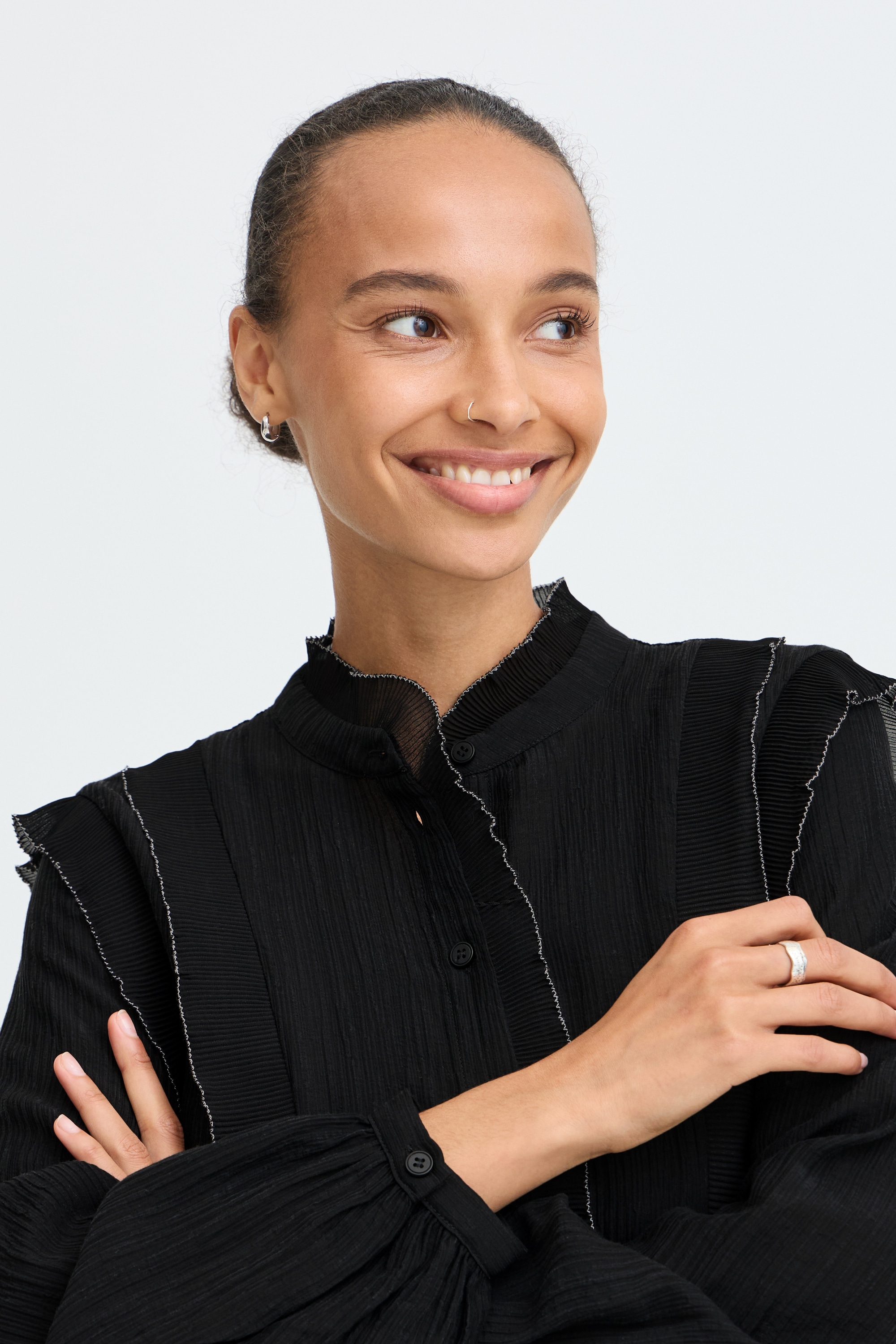 b.young Langarmhemd »Damen Hemd langarm BYXILONIA«