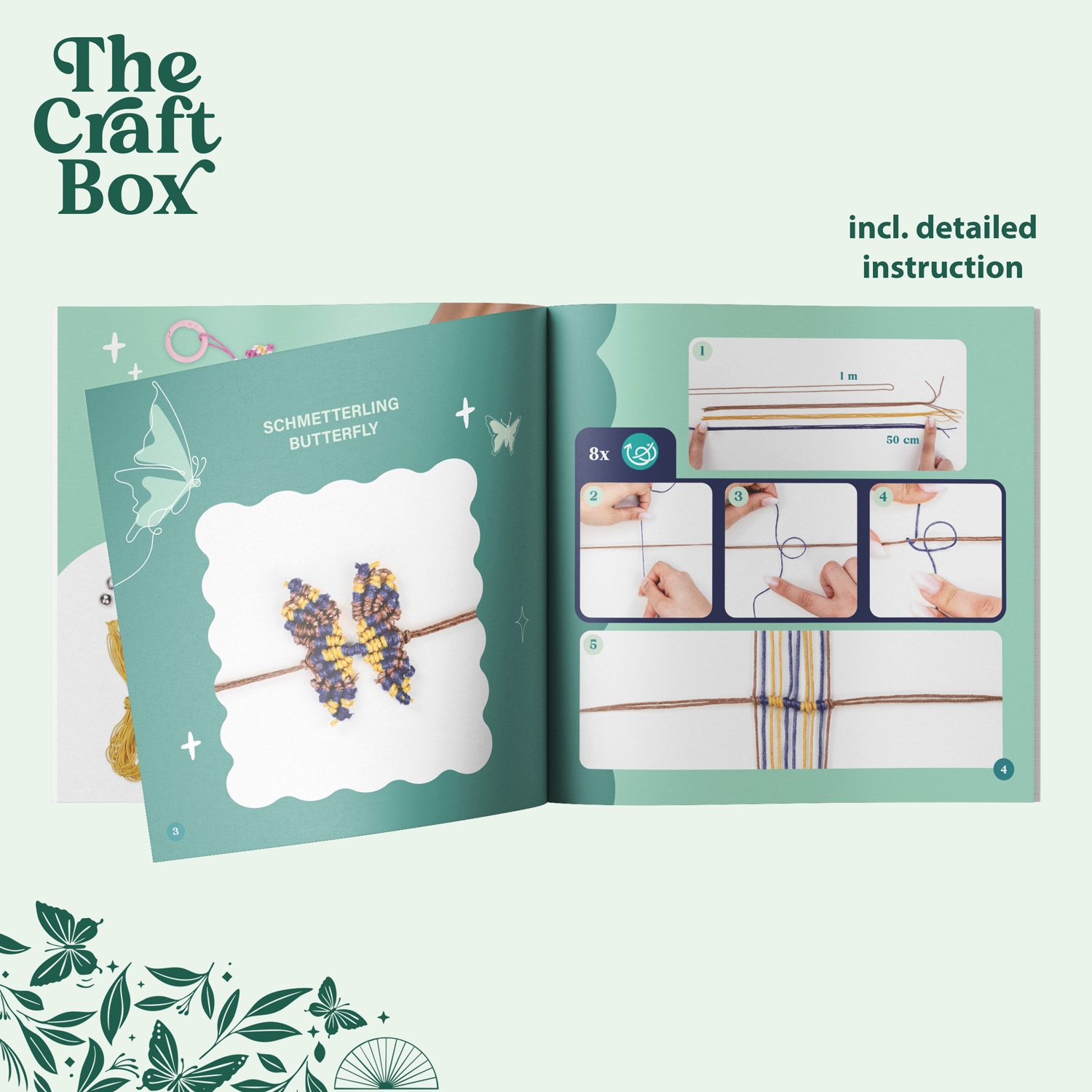 Lena® Kreativset »The Craft Box, DIY Macramé Set«