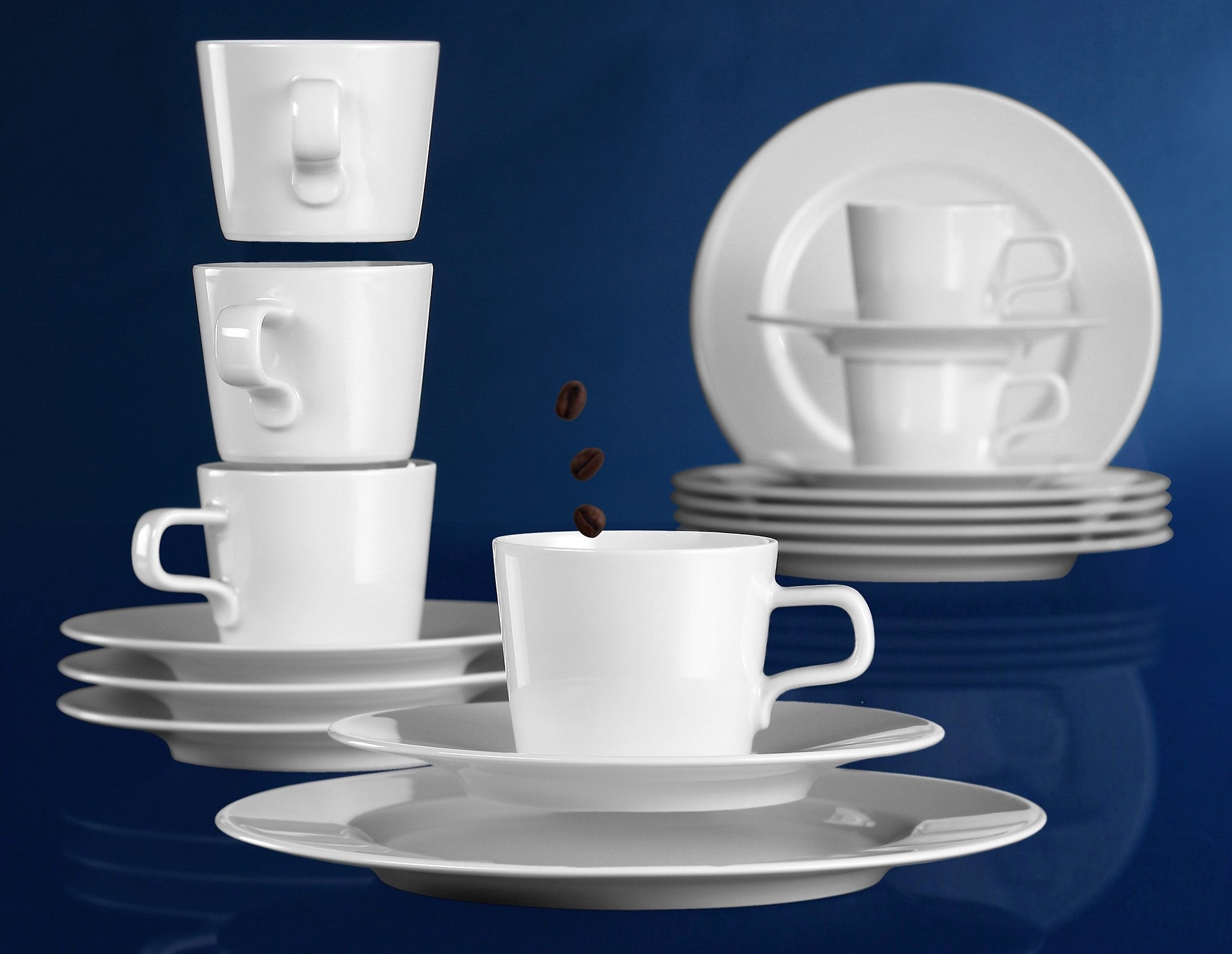 Kaffeeservice »Geschirr-Set, Service No Limits«, (Set, 18 tlg.), Made in Germany, 18...