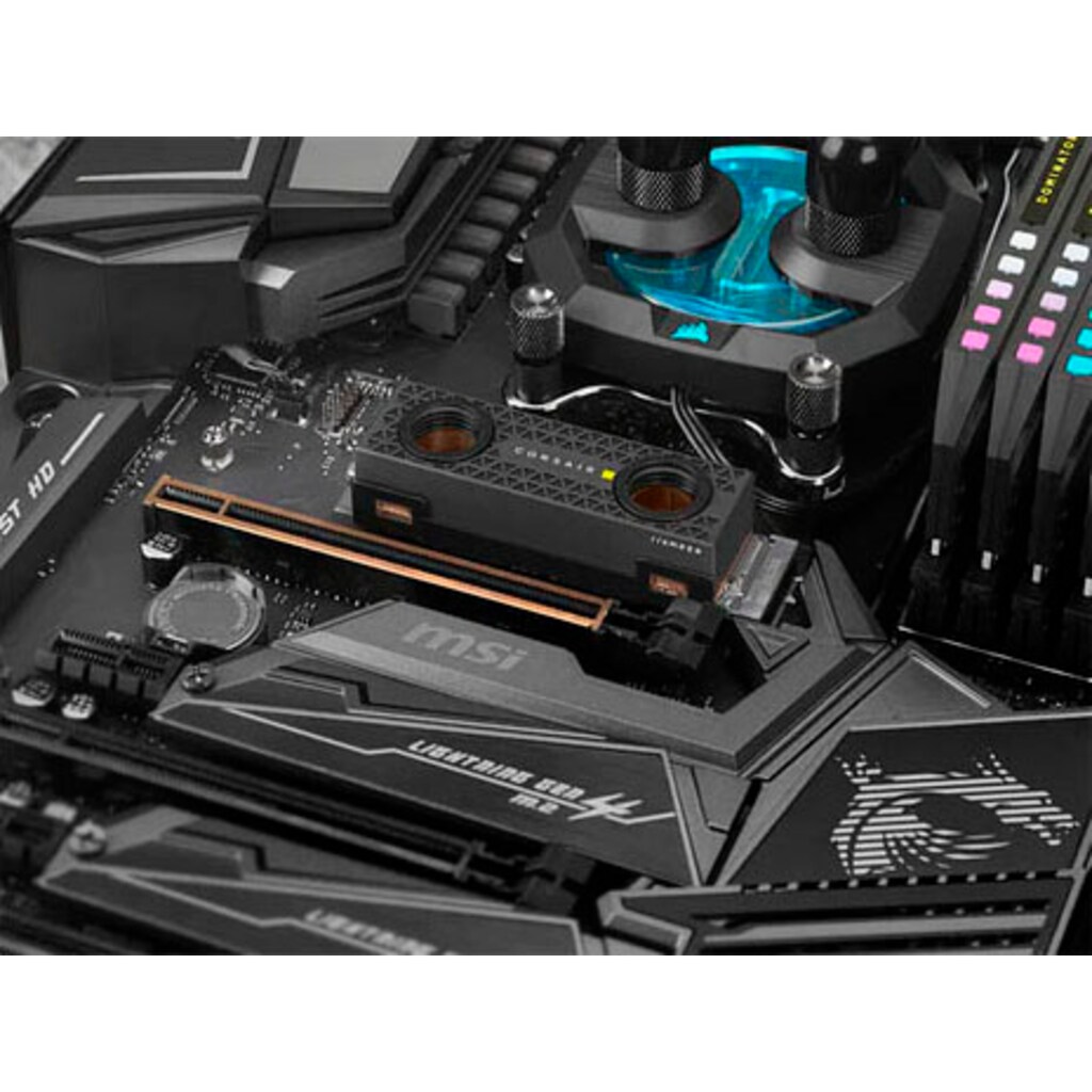 Corsair interne SSD »MP600 PRO XT Hydro X Edition 2TB Gen4 PCIe x4 M.2 NVMe«, Anschluss M.2 PCIe 4.0