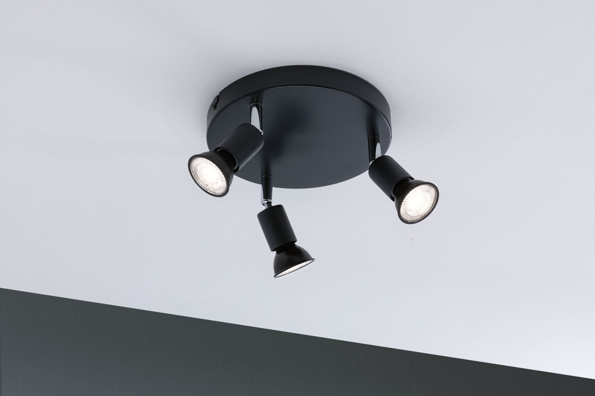 Paulmann Deckenleuchte »Carolina«, 3 flammig, Leuchtmittel GU10 | ohne Leuchtmittel, Spotlight IP44 max. 3x10W Chrom 230V Metall, GU 10