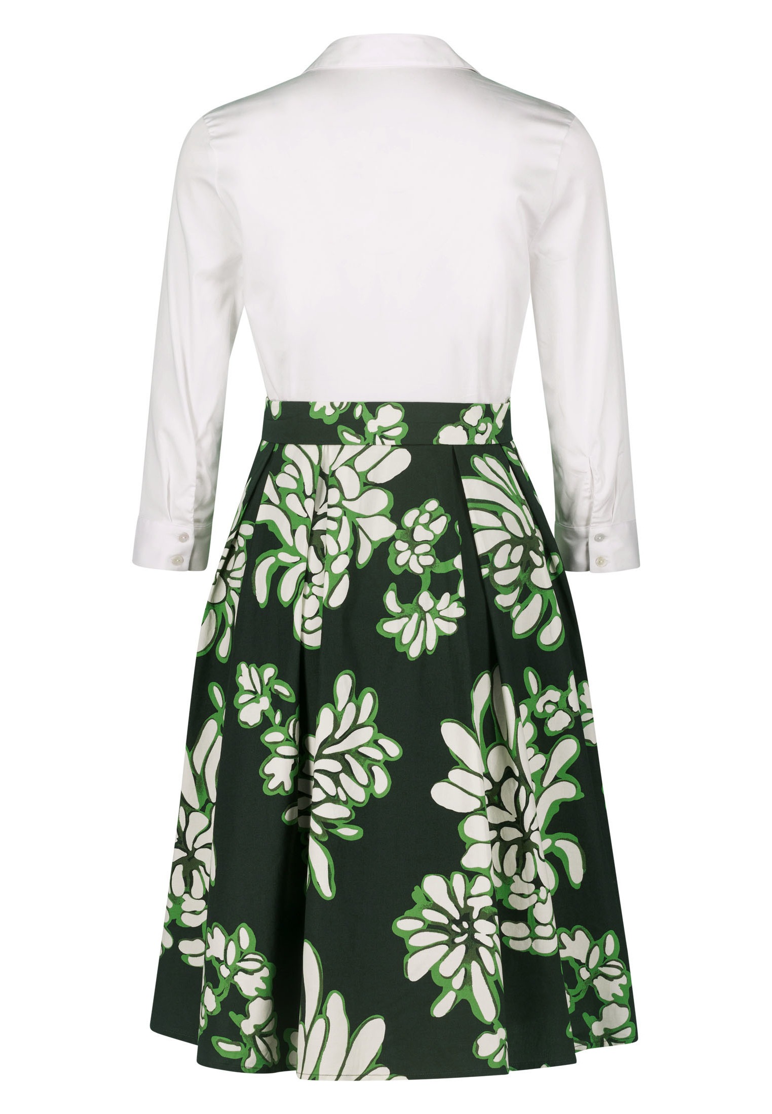 Zero Blusenkleid »zero Blusenkleid 2 in 1 Optik mit Druck«, Falten