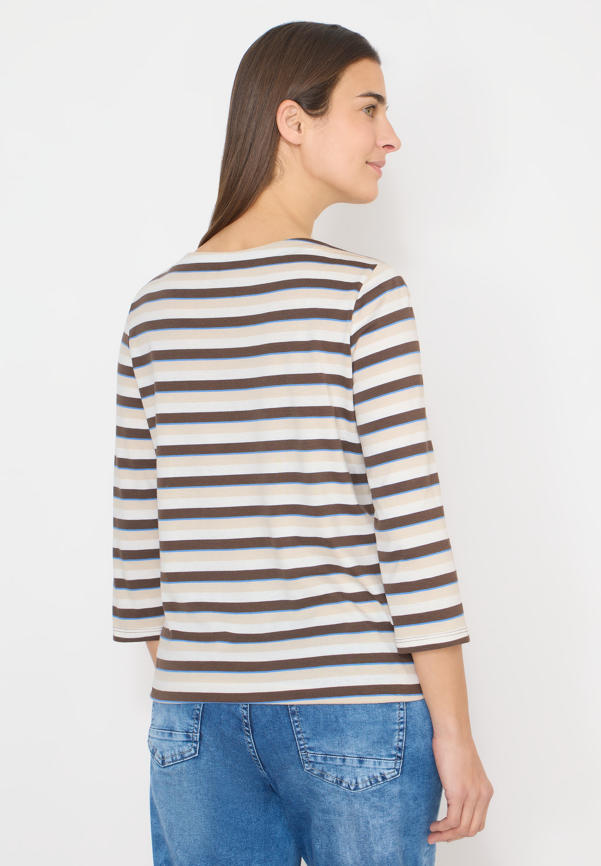 Cecil Rundhalsshirt mit U-Boot-Ausschnitt günstig online kaufen