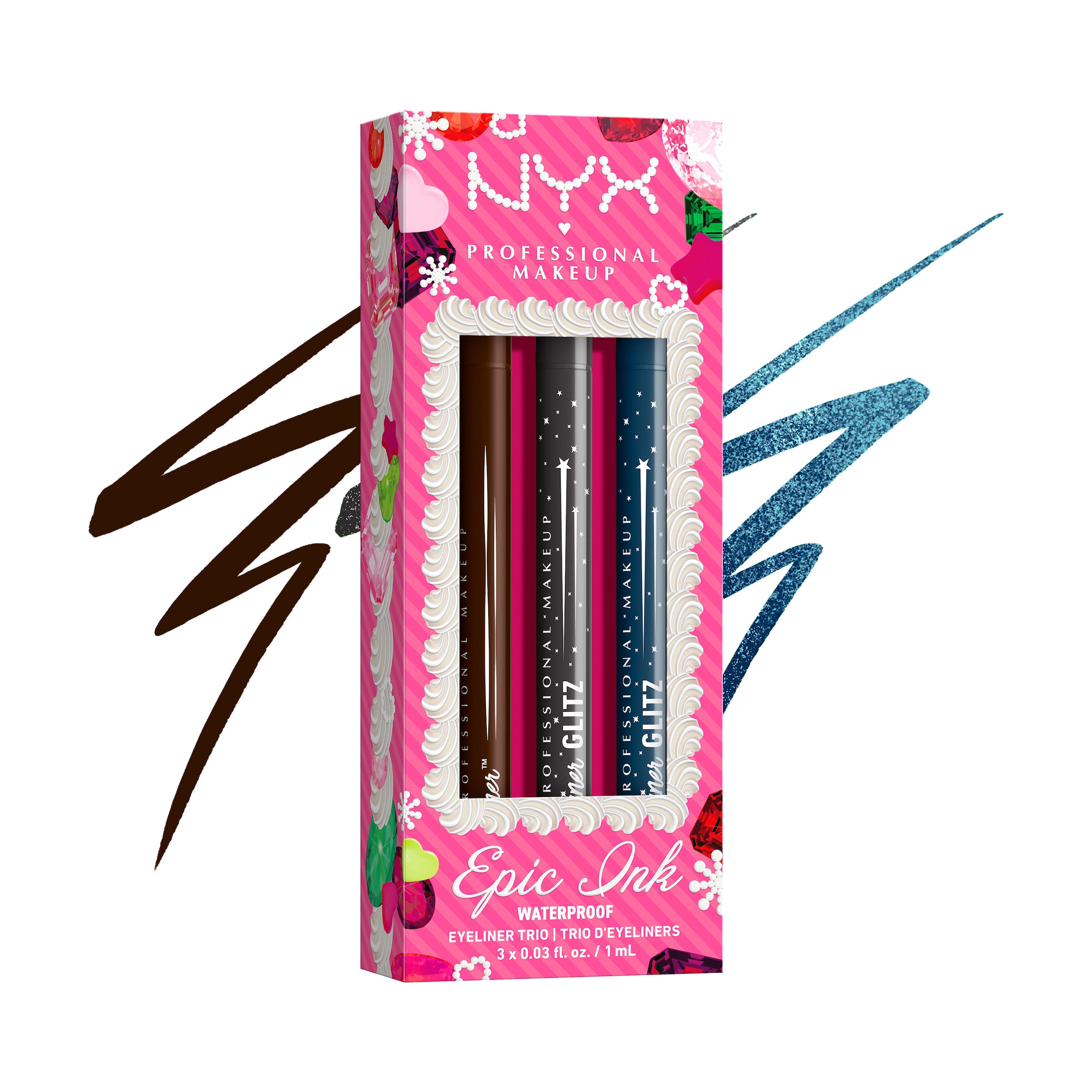 NYX PROFESSIONAL MAKEUP Eyeliner »EPIC INK LINER TRIO SET«