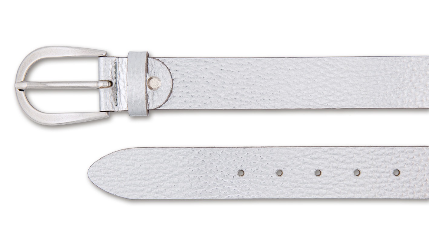 BERND GÖTZ Ledergürtel »Ledergürtel mit metallischem Moonlight-Effekt«