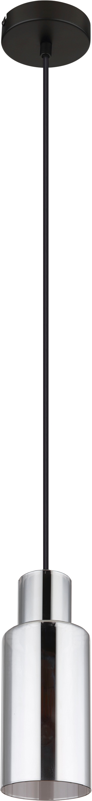 GLOBO LIGHTING Hängeleuchte »LIDARIA« E27 1 Stk. Hängelampe schwarz Glas rauchfarben Wohnzimmer Esszimmer