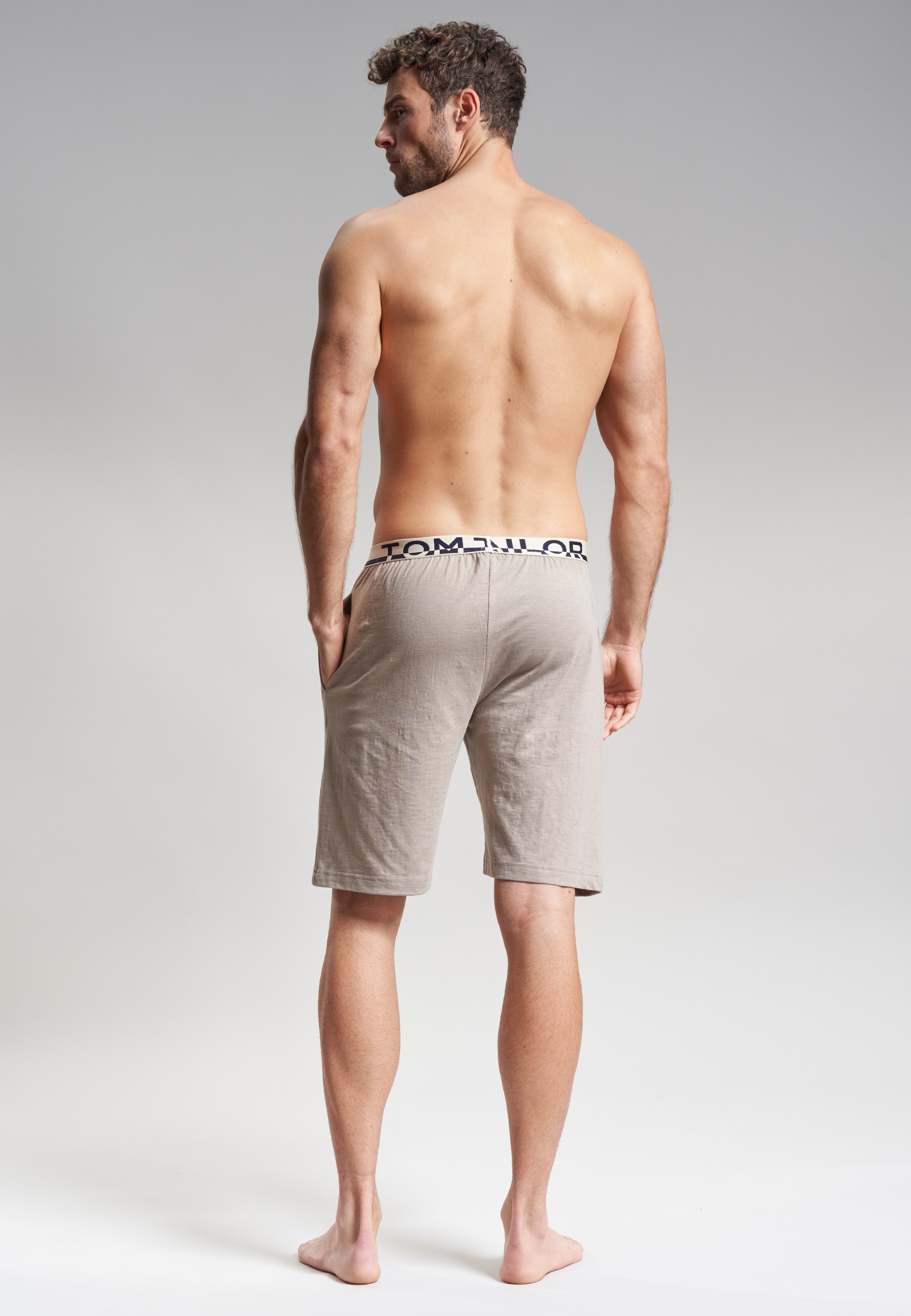 TOM TAILOR Bermudas »Brügge«, Logobund, Seitentaschen, locker, bequem, atmungsaktiv, Baumwollmix