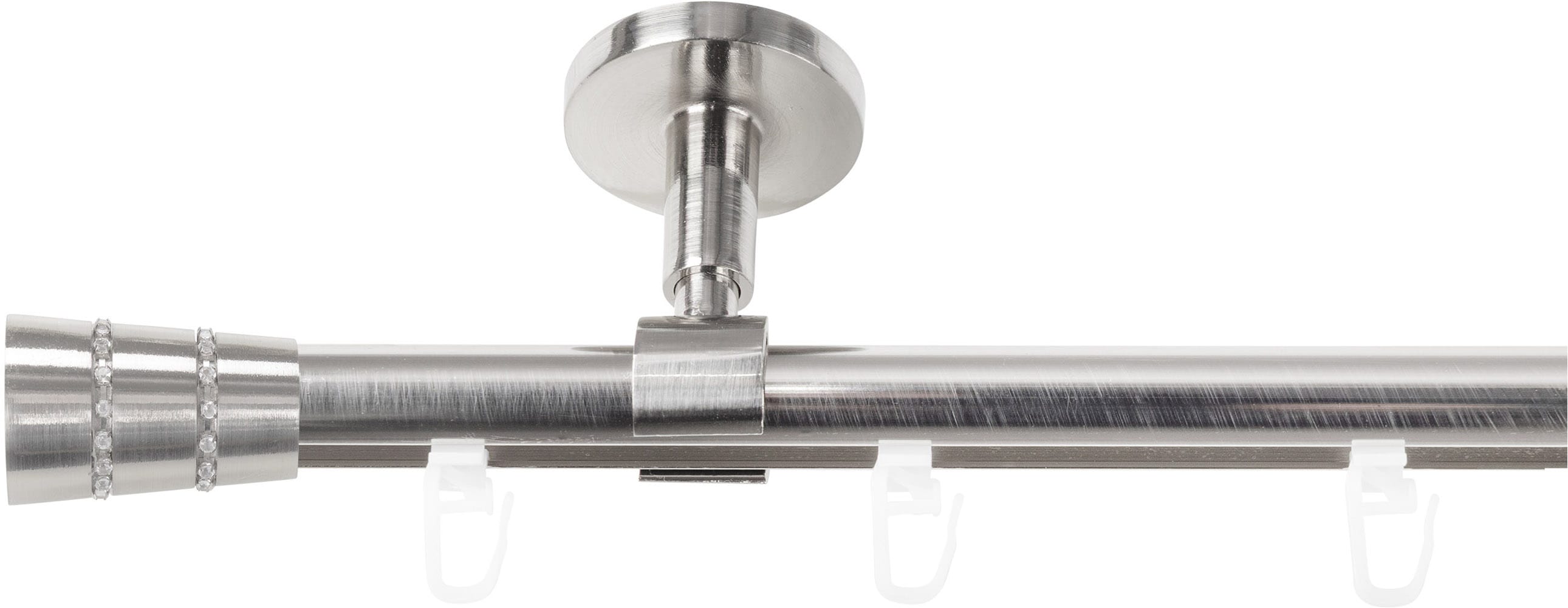 SN DECO GROUP Gardinenstange "Gardinenstange Innenlauf Rennes Ø 19 mm, 1-läufig, Fixmaß, verschraubt" Ø 19 mm Fixmaß;kürzbar
