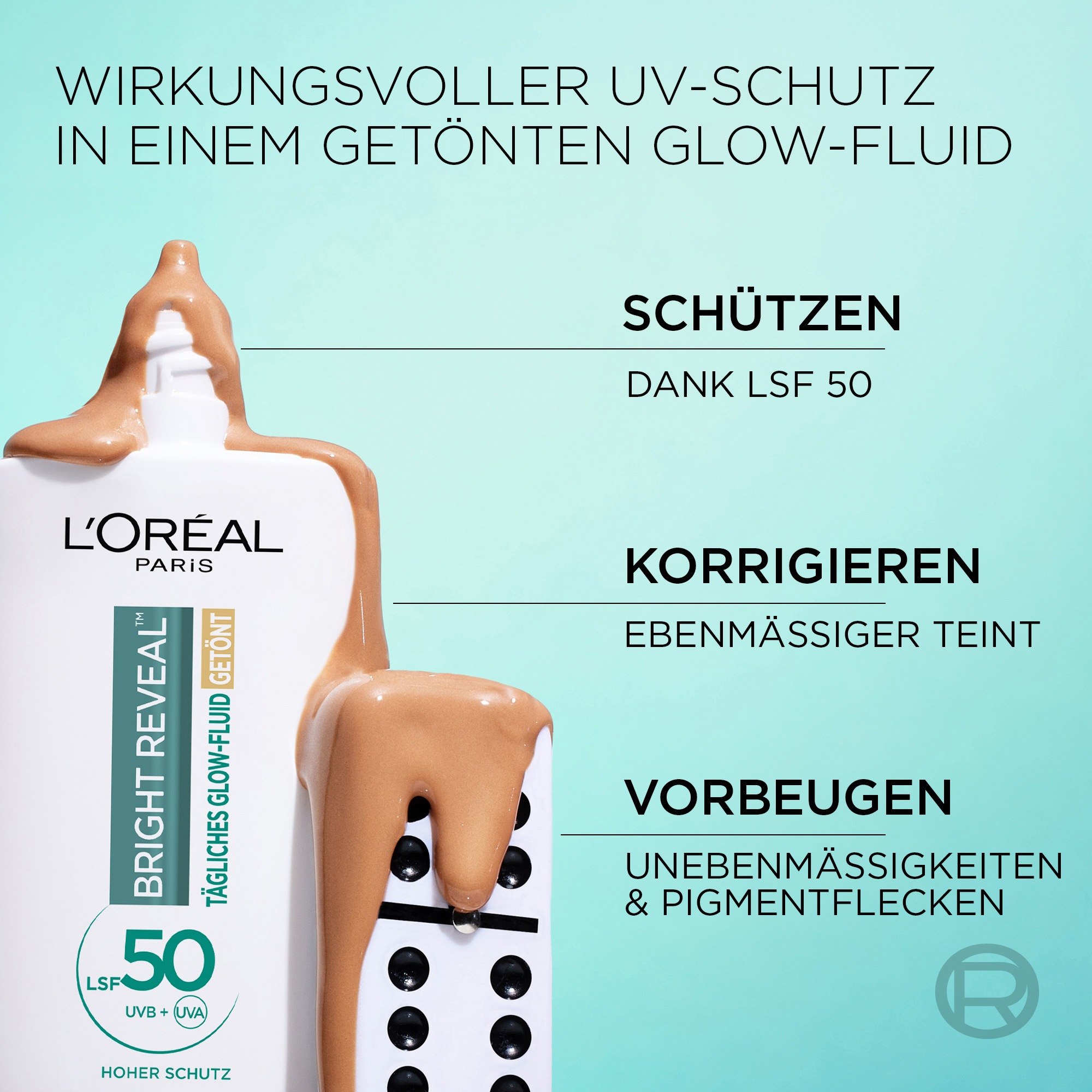 L'ORÉAL PARIS After Sun-Lotion »L'Oréal Paris Bright Reveal Tägliches Glow-Fluid Getönt Mittel«