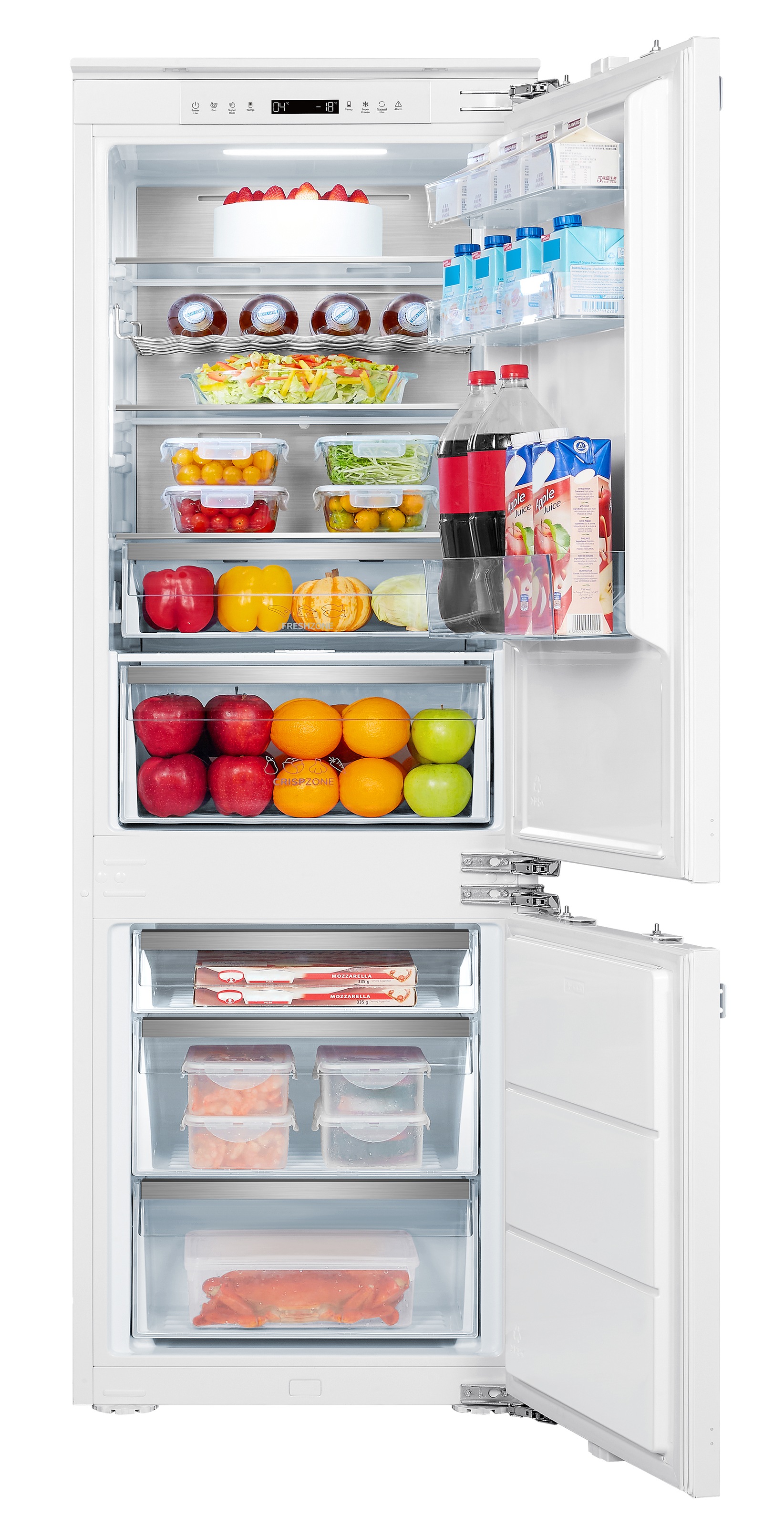 Hanseatic Einbaukühlgefrierkombination "HEKGS17754CNF" 177,2 cm hoch 54 cm günstig online kaufen