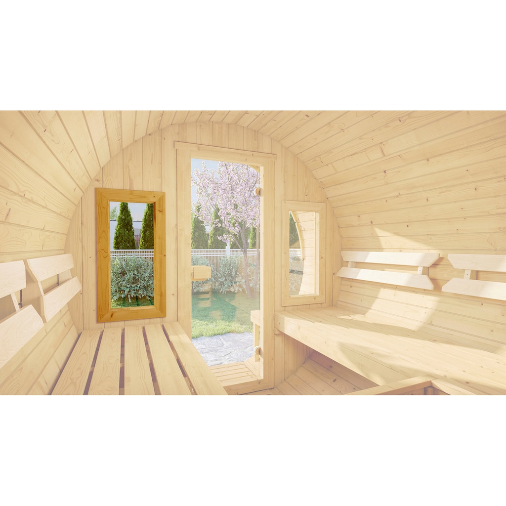 weka Saunafenster, für Fasssauna 198, BxH: 40x80 cm