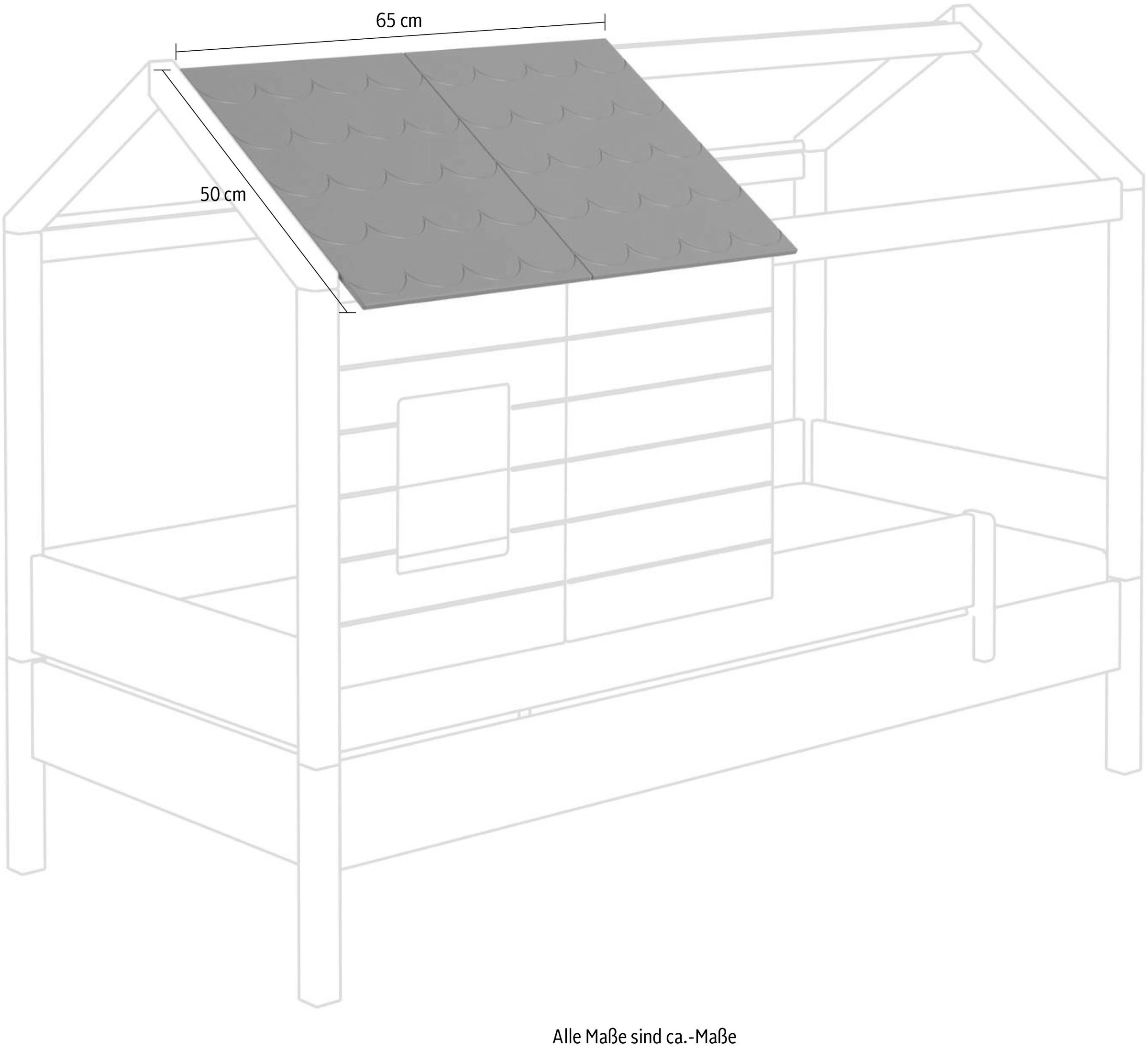 PAIDI Dachschindeln »TINY HOUSE«, (Set, 2er-Set), individuell verstellbar, patentierter PAIDI-Sicherheitsverschluss