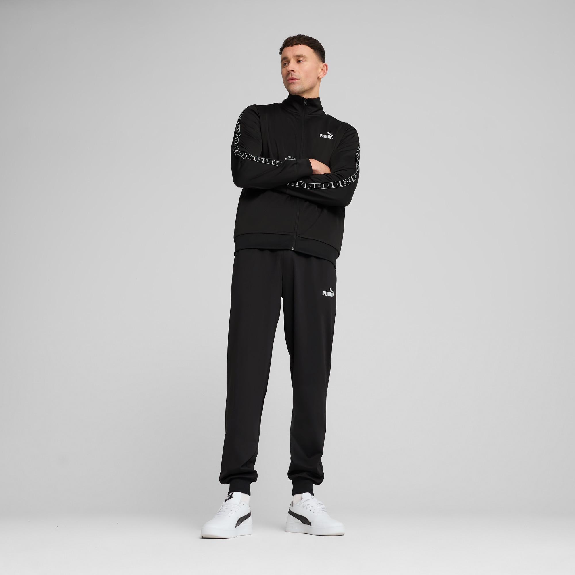PUMA Trainingsanzug "POLY TAPE SUIT", (2 tlg.) günstig online kaufen