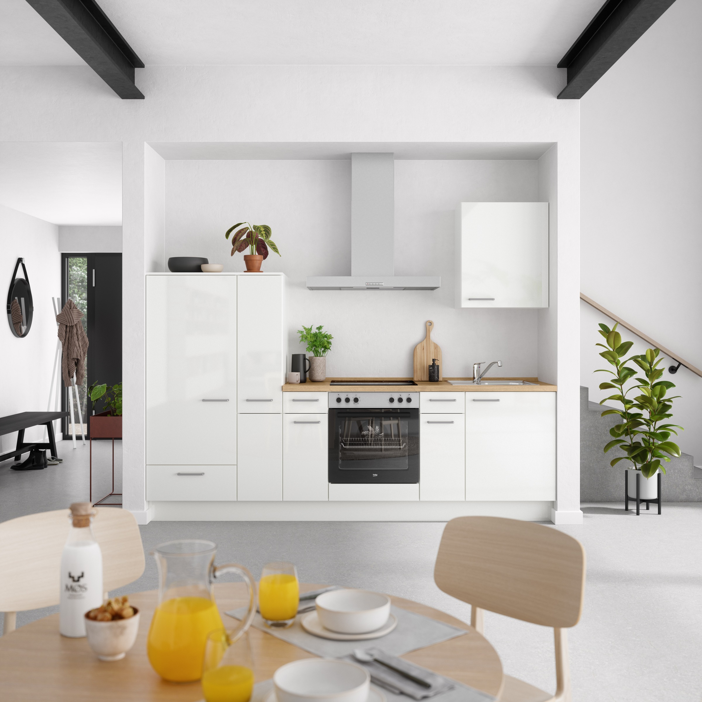 nobilia® Küchenzeile »"Flash I"«, vormontiert, Ausrichtung wählbar, Breite 270 cm, wahlw. mit E-Geräten