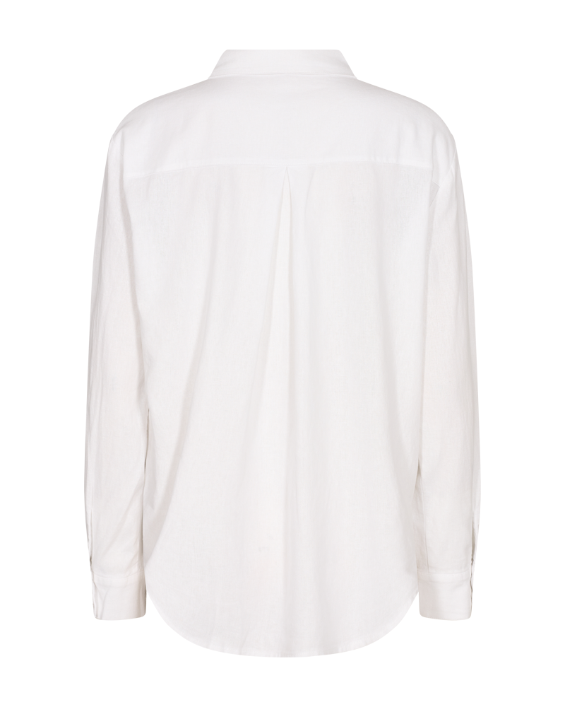FREEQUENT Hemdbluse »FQLAVA-SH-SIMPLE«, aus Leinenmix, mit Brusttasche