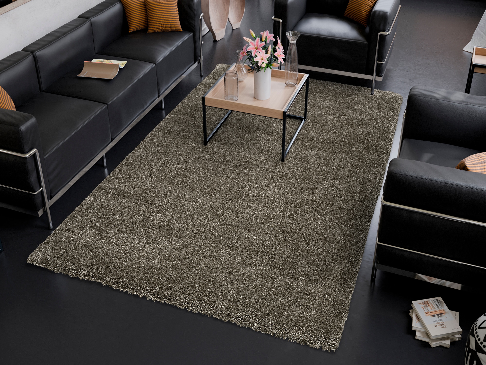 OCI DIE TEPPICHMARKE "MONTIS" rechteckig 45 mm Höhe uni, Langflor, Shaggy, auch in rund, quadratisch und Läufer erhältlich